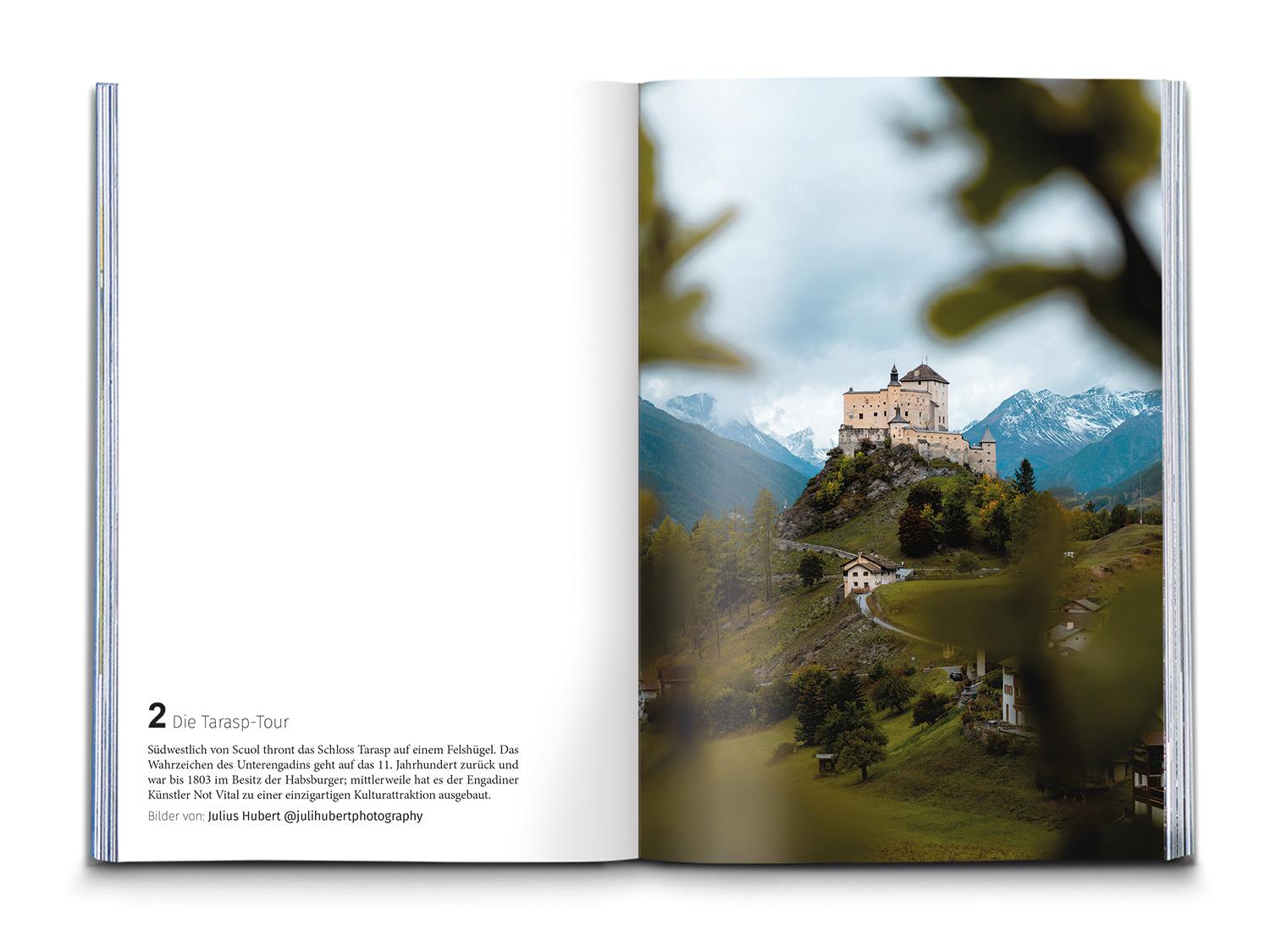 Beispielinhalt (Bild) Kümmerly+Frey Raus und Wandern Engadin - Wanderführer