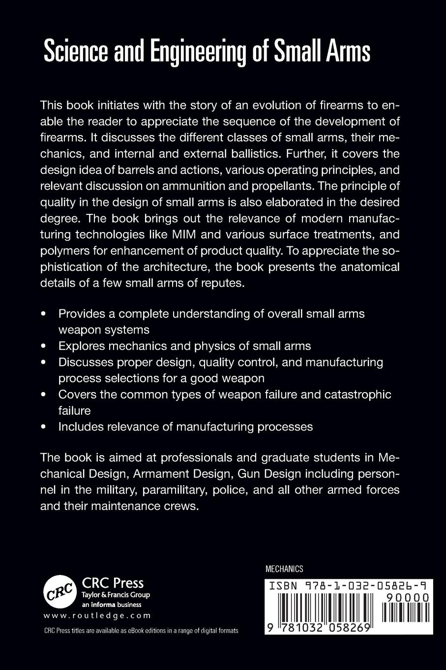 Rückseitencover Science and Engineering of Small Arms