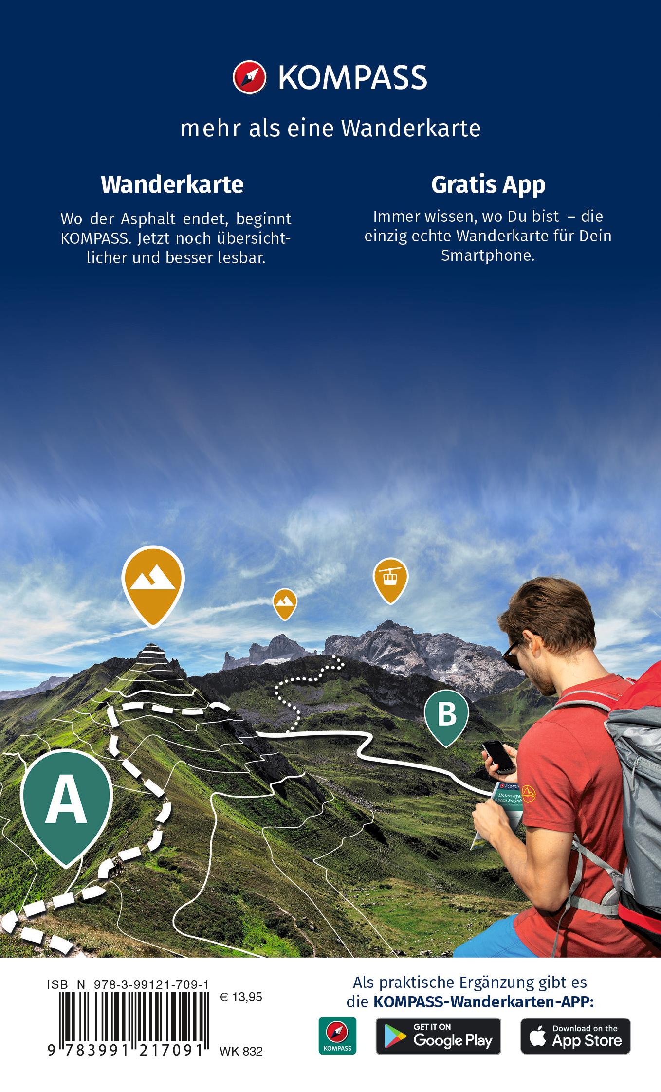 Rückseitencover KOMPASS Wanderkarten-Set 832 Spessart (2 Karten) 1:50.000