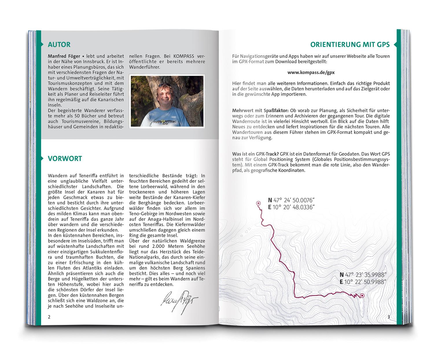 Beispielinhalt (Bild) KOMPASS Wanderführer Teneriffa, 80 Touren mit Extra-Tourenkarte