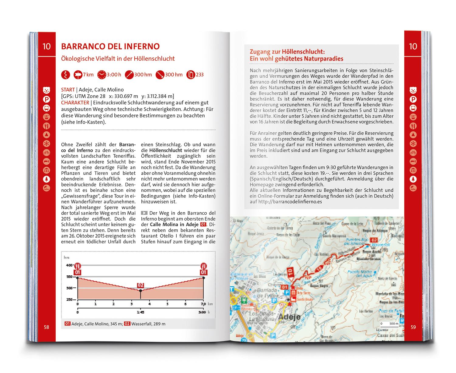 Beispielinhalt (Bild) KOMPASS Wanderführer Teneriffa, 80 Touren mit Extra-Tourenkarte