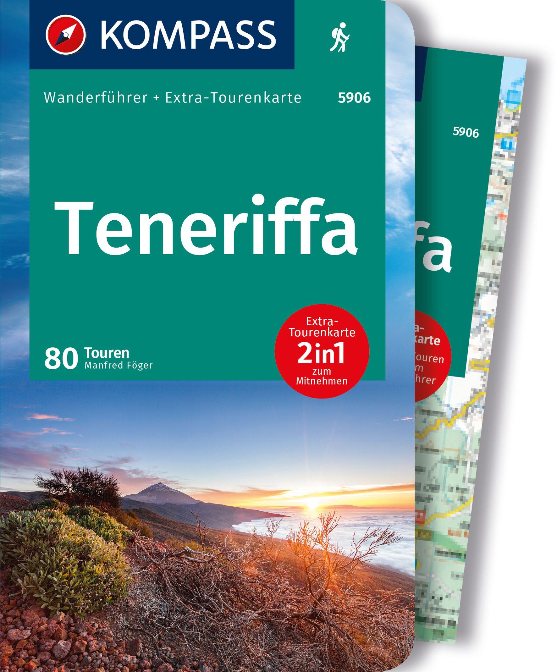 Vorderes Coverbild KOMPASS Wanderführer Teneriffa, 80 Touren mit Extra-Tourenkarte