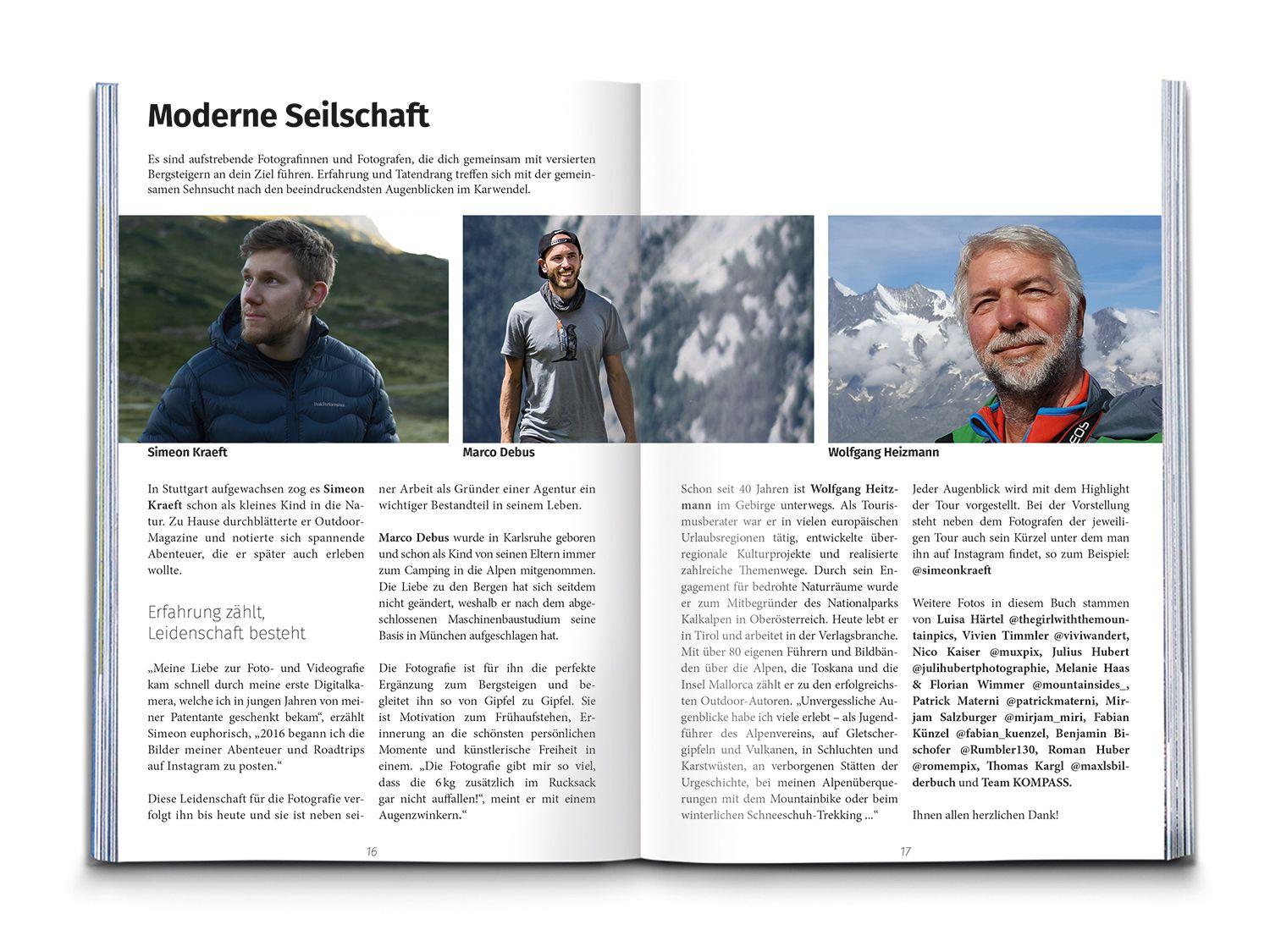 Beispielinhalt (Bild) KOMPASS Dein Augenblick Karwendel