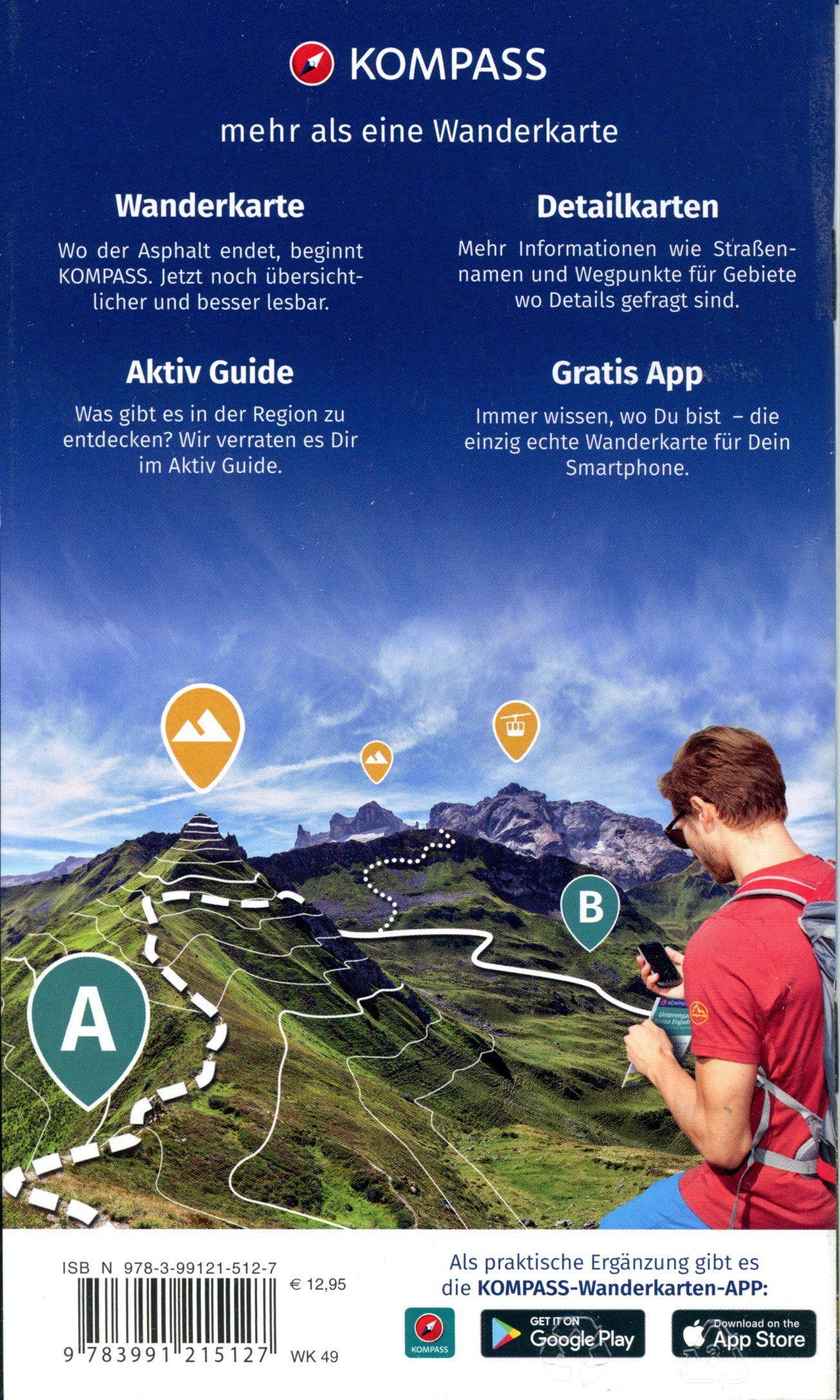 Beispielinhalt (Bild) KOMPASS Wanderkarte 49 Nationalpark Hohe Tauern Süd, Mallnitz, Obervellach, Maltatal, Mölltal 1:50.000