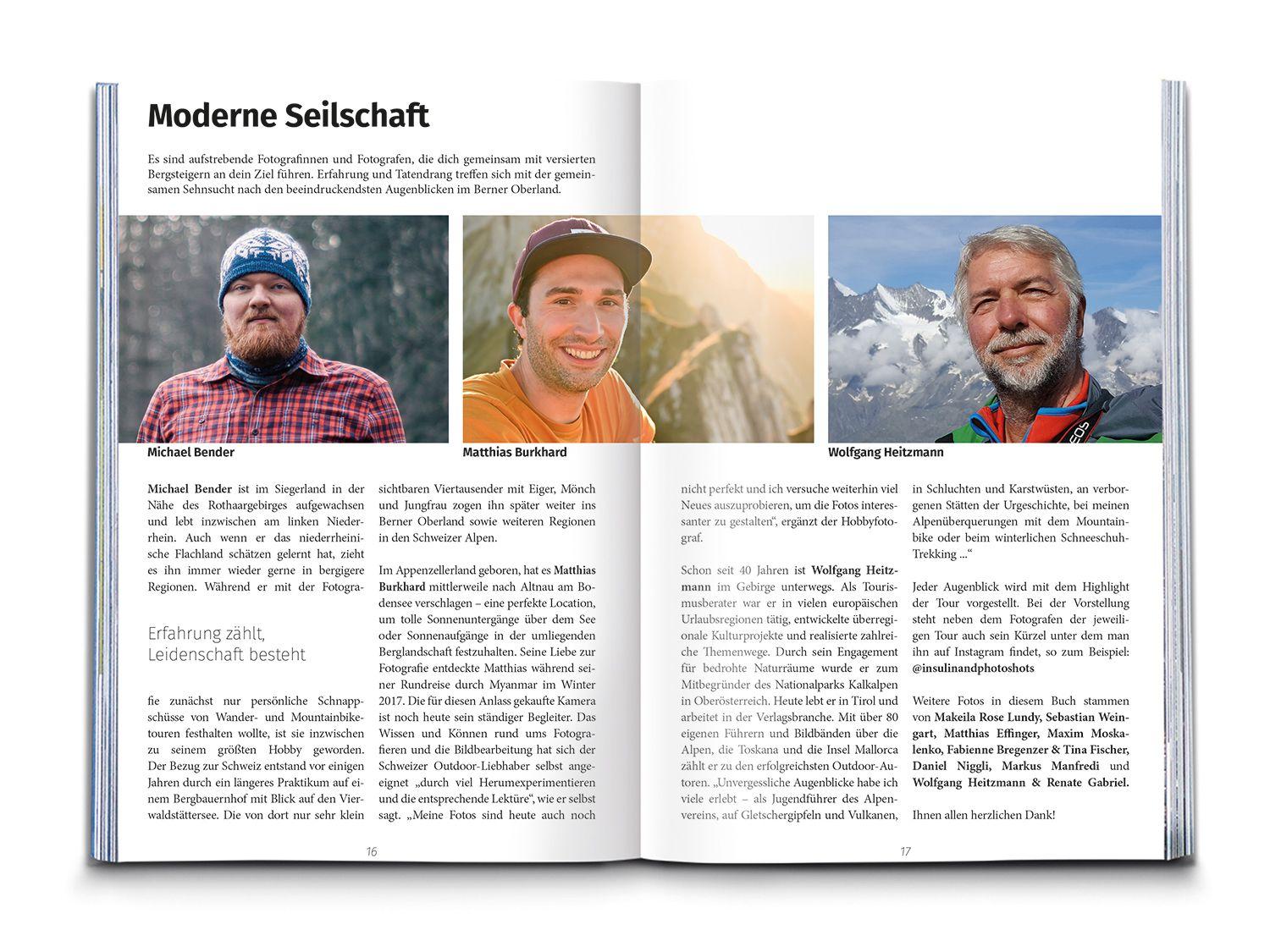 Beispielinhalt (Bild) KOMPASS Dein Augenblick Berner Oberland