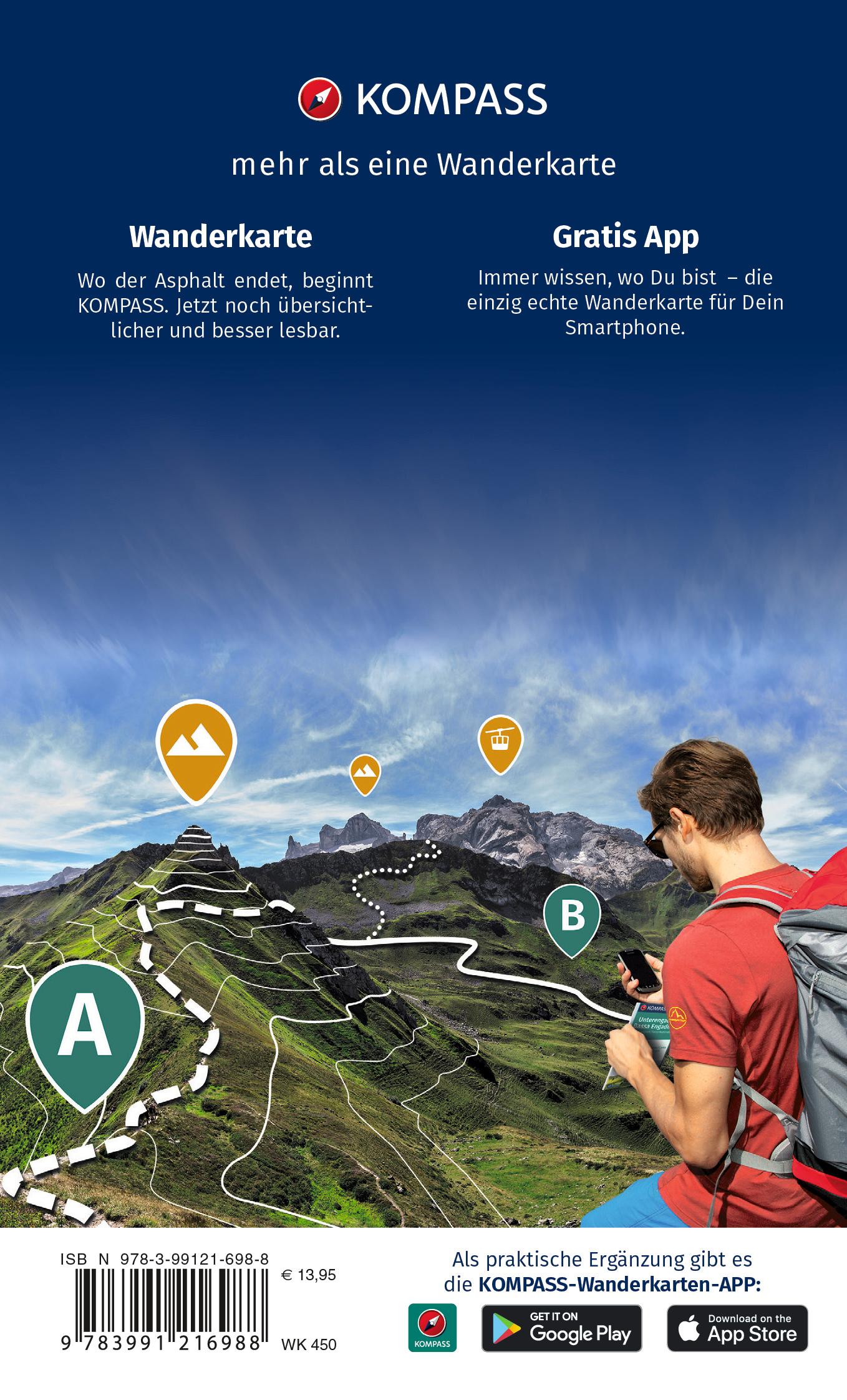 Rückseitencover KOMPASS Wanderkarten-Set 450 Harz (2 Karten) 1:50.000