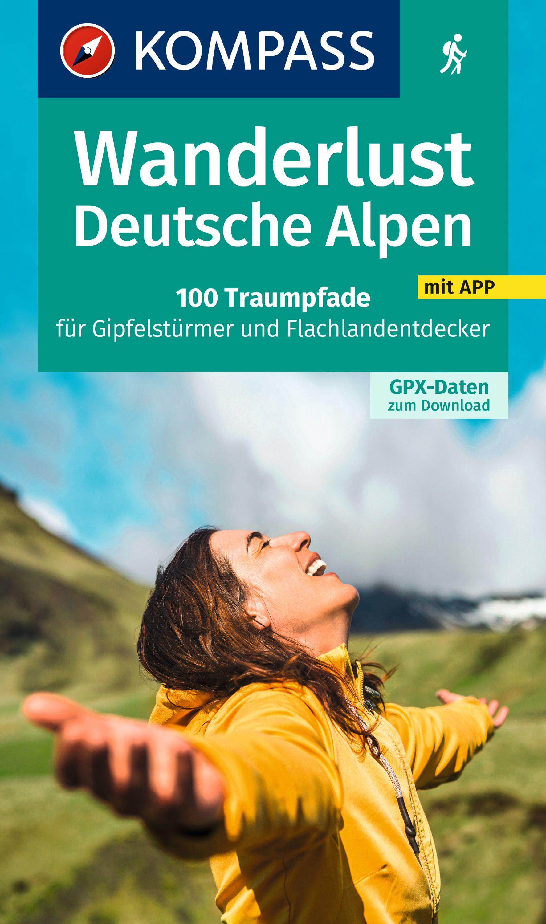 Vorderes Coverbild KOMPASS Wanderlust Deutsche Alpen