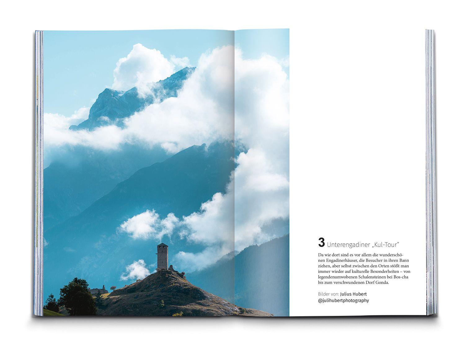 Beispielinhalt (Bild) KOMPASS Dein Augenblick Engadin Südbünden