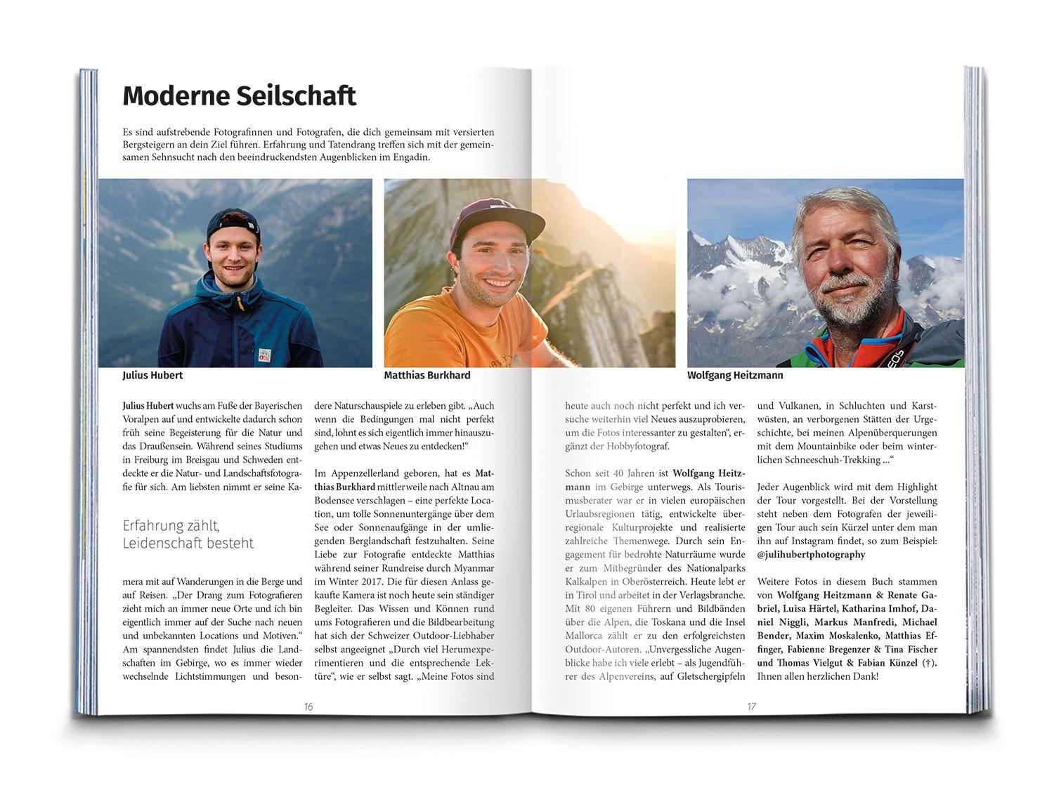 Beispielinhalt (Bild) KOMPASS Dein Augenblick Engadin Südbünden