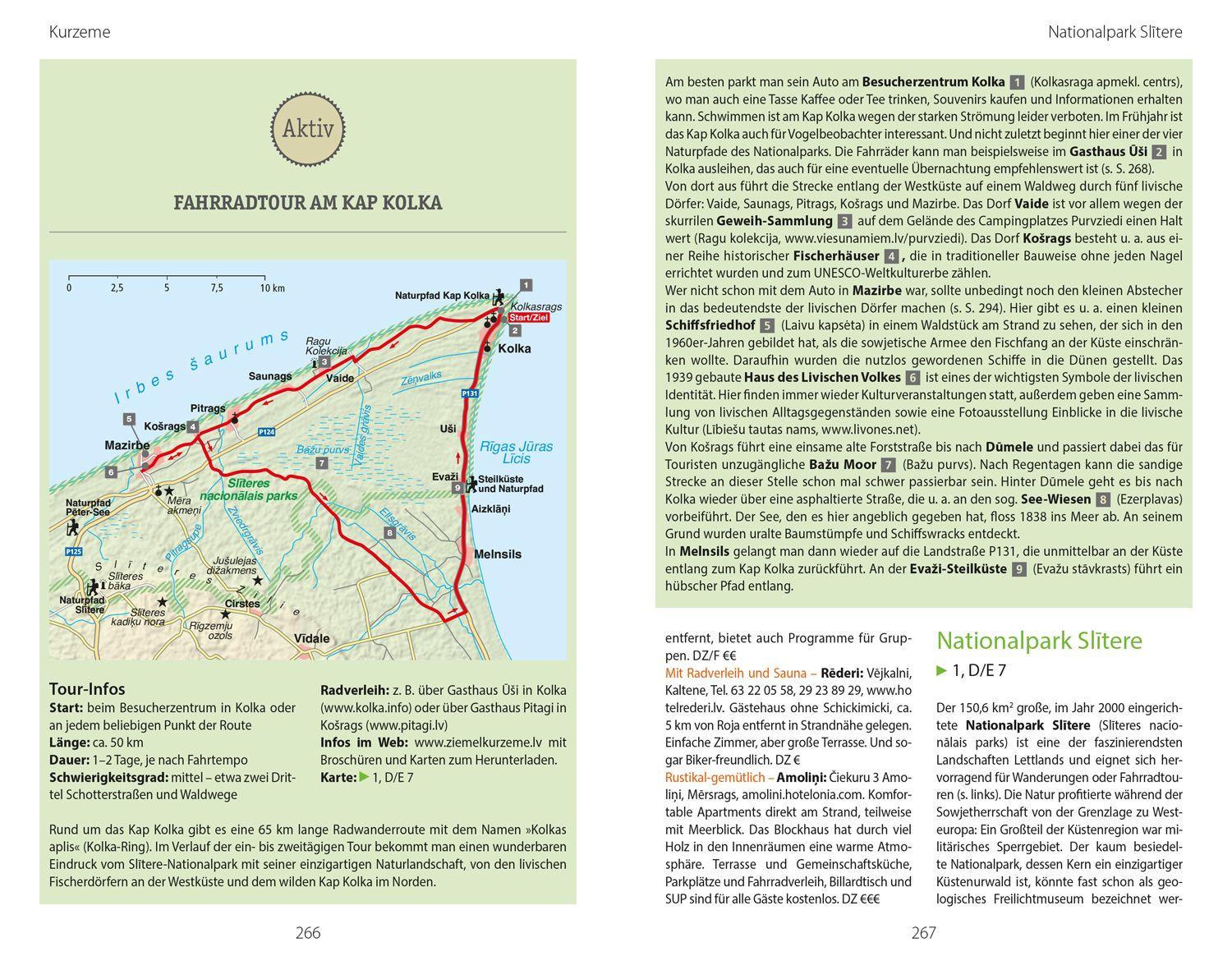Beispielinhalt (Bild) DUMONT Reise-Handbuch Reiseführer Baltikum