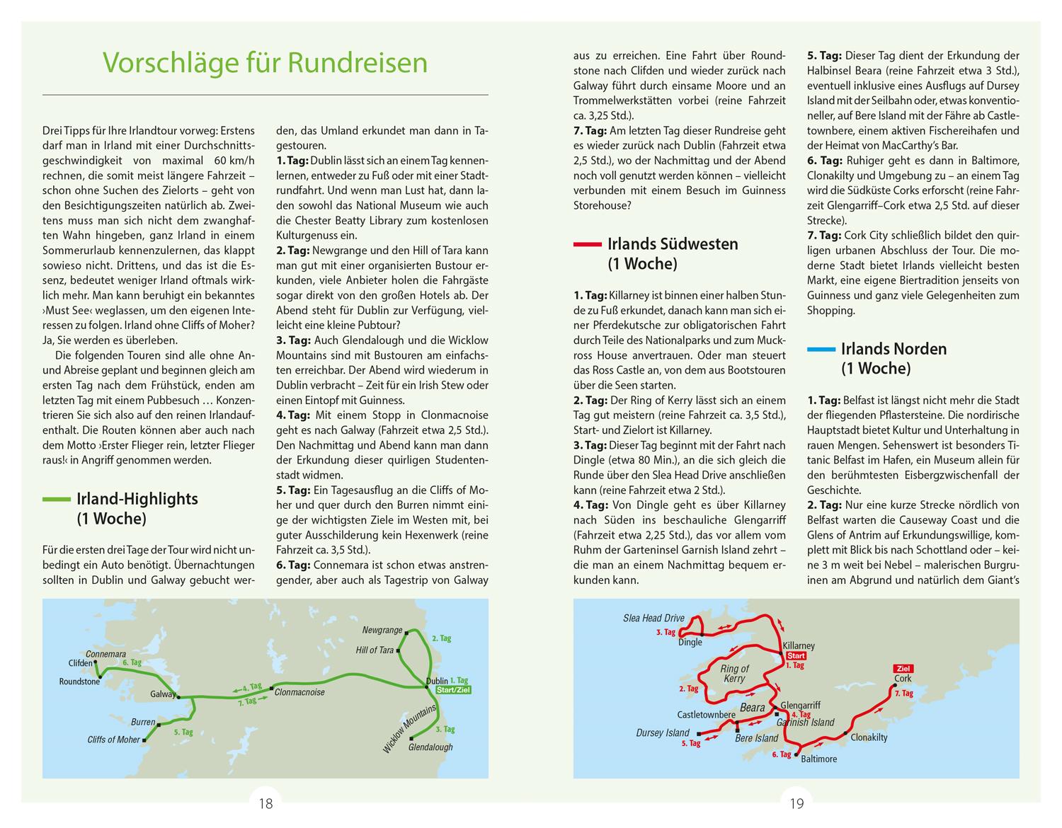 Beispielinhalt (Bild) DUMONT Reise-Handbuch Reiseführer Irland