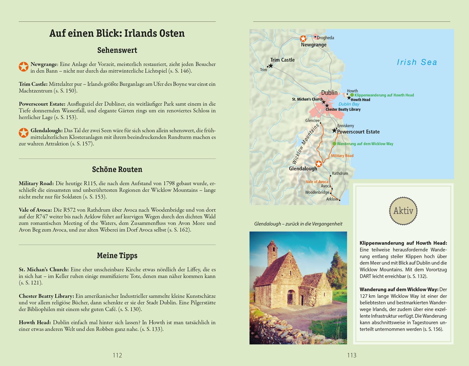 Beispielinhalt (Bild) DUMONT Reise-Handbuch Reiseführer Irland