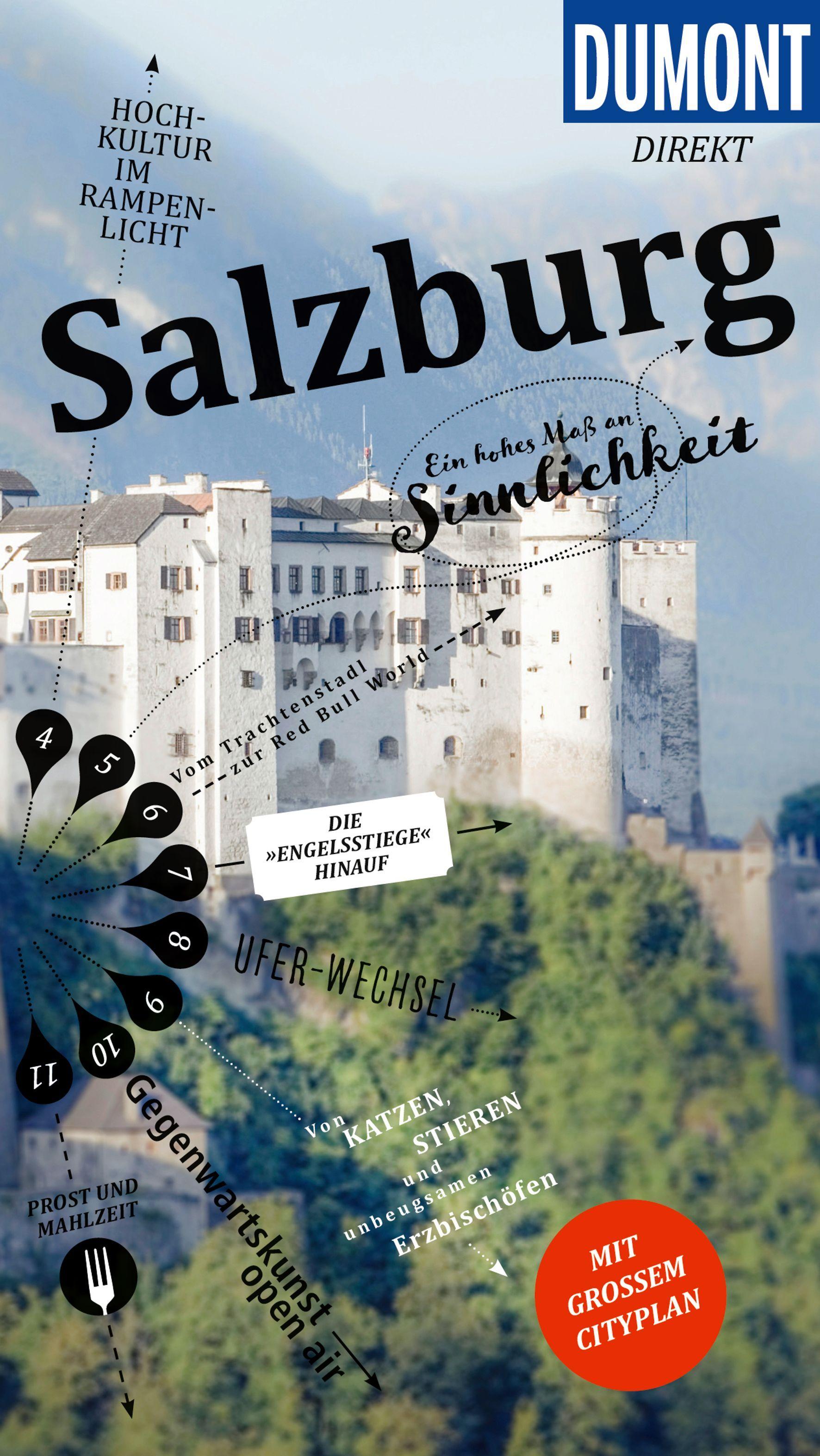 Vorderes Coverbild DUMONT direkt Reiseführer Salzburg