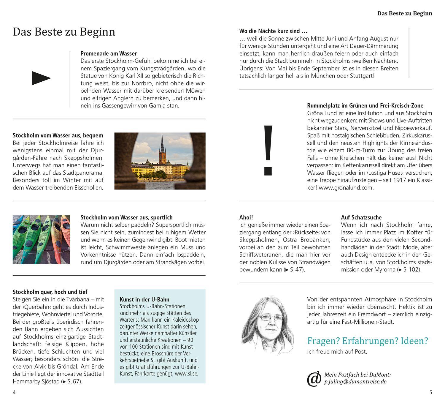 Beispielinhalt (Bild) DUMONT direkt Reiseführer Stockholm