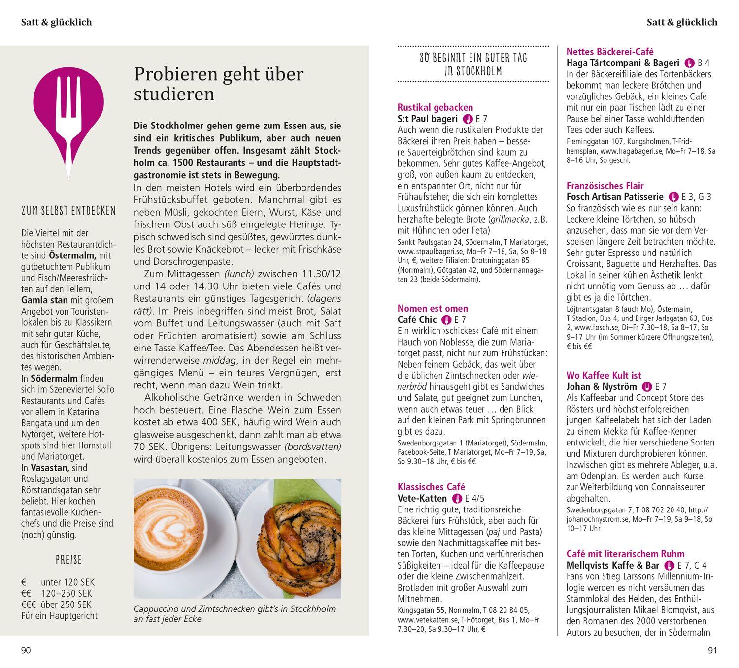 Beispielinhalt (Bild) DUMONT direkt Reiseführer Stockholm