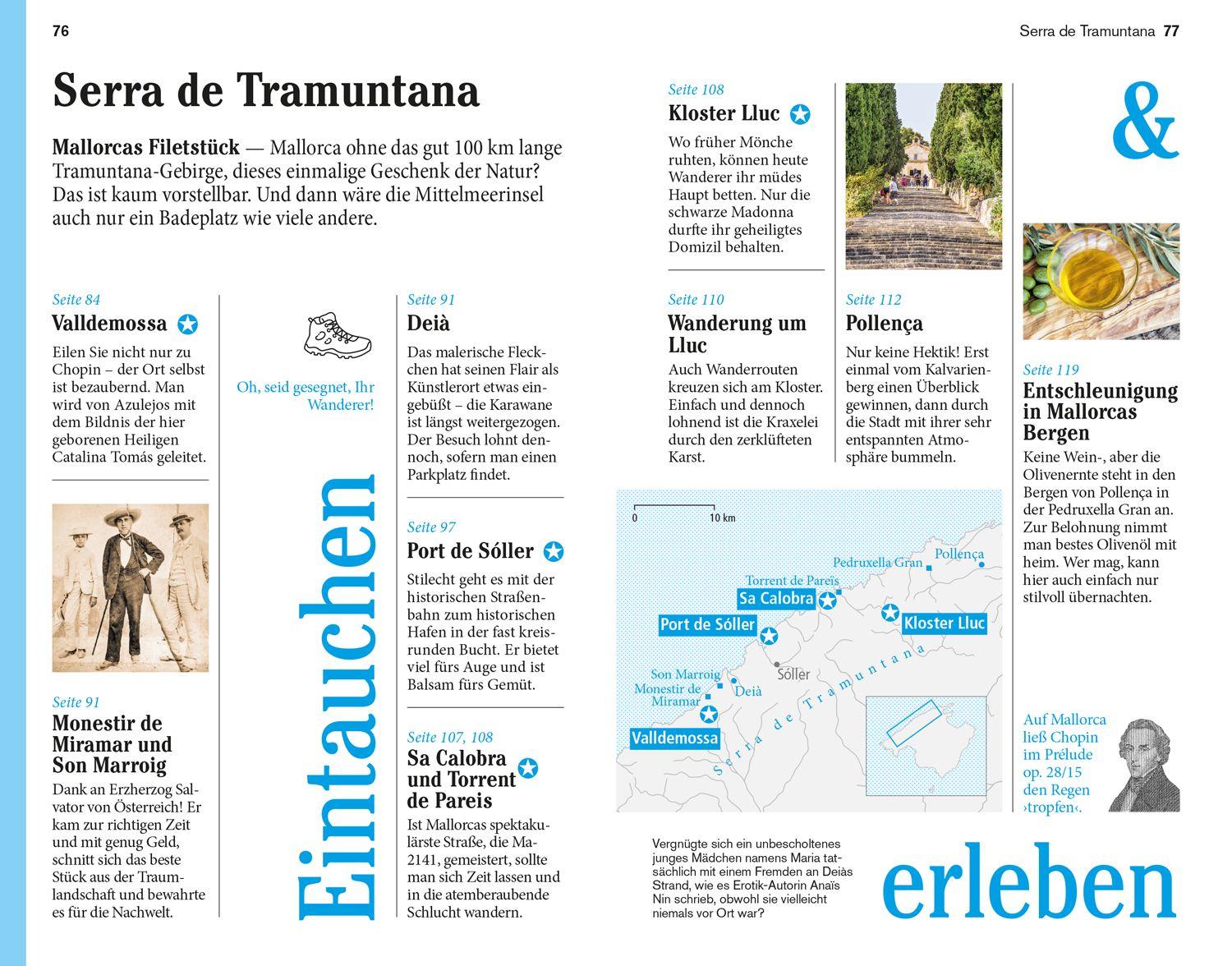 Beispielinhalt (Bild) DUMONT Reise-Taschenbuch Reiseführer Mallorca