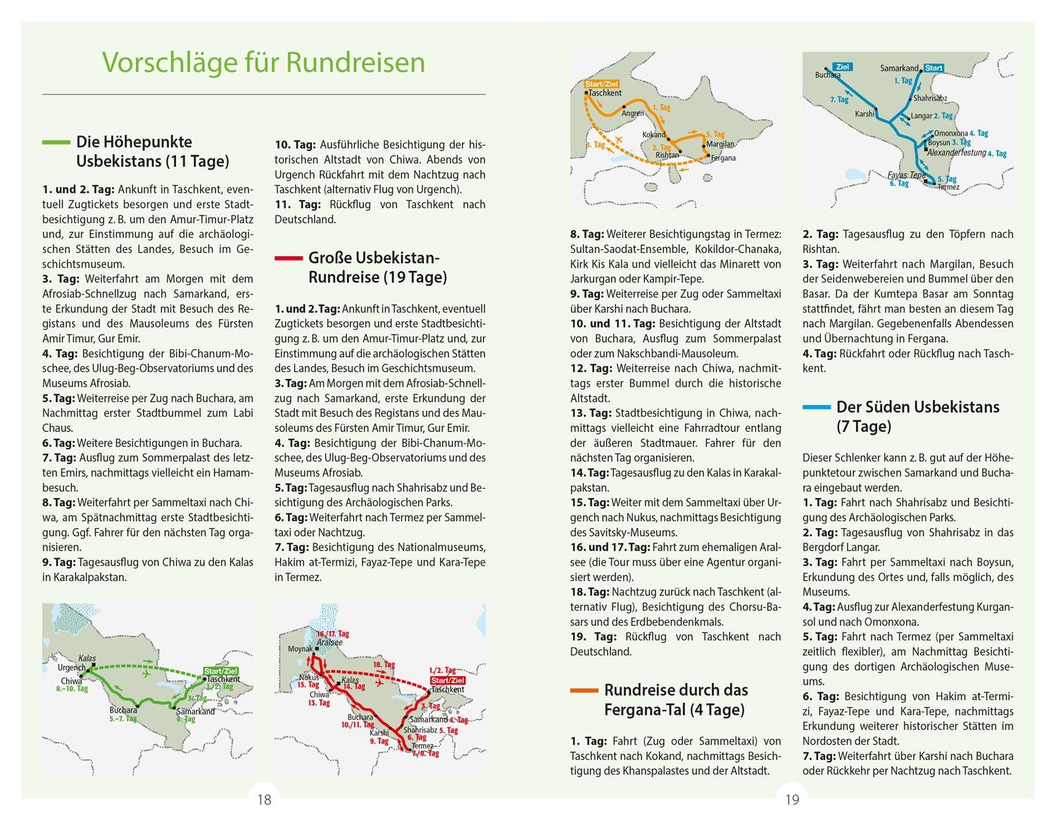 Beispielinhalt (Bild) DUMONT Reise-Handbuch Reiseführer Usbekistan