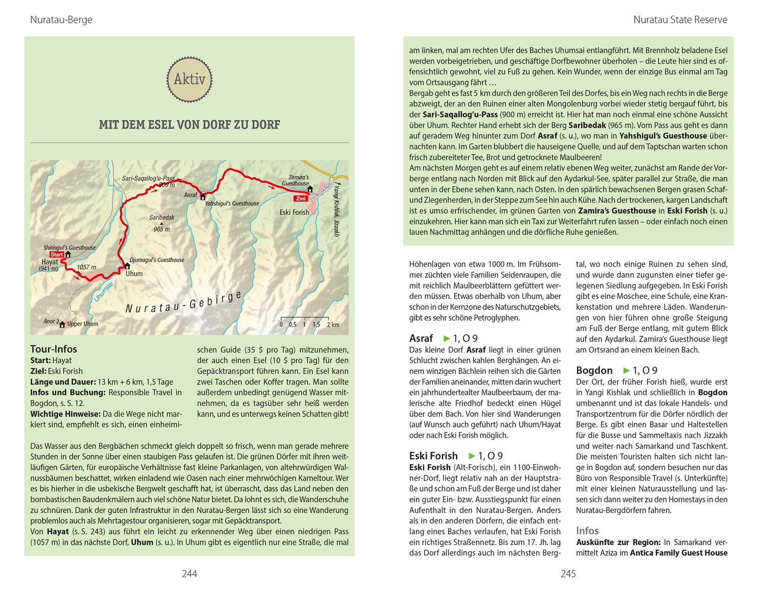 Beispielinhalt (Bild) DUMONT Reise-Handbuch Reiseführer Usbekistan
