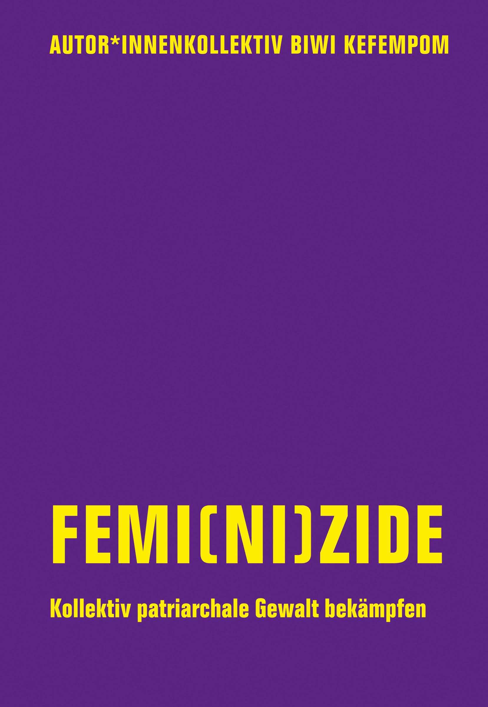 Vorderes Coverbild Femi(ni)zide