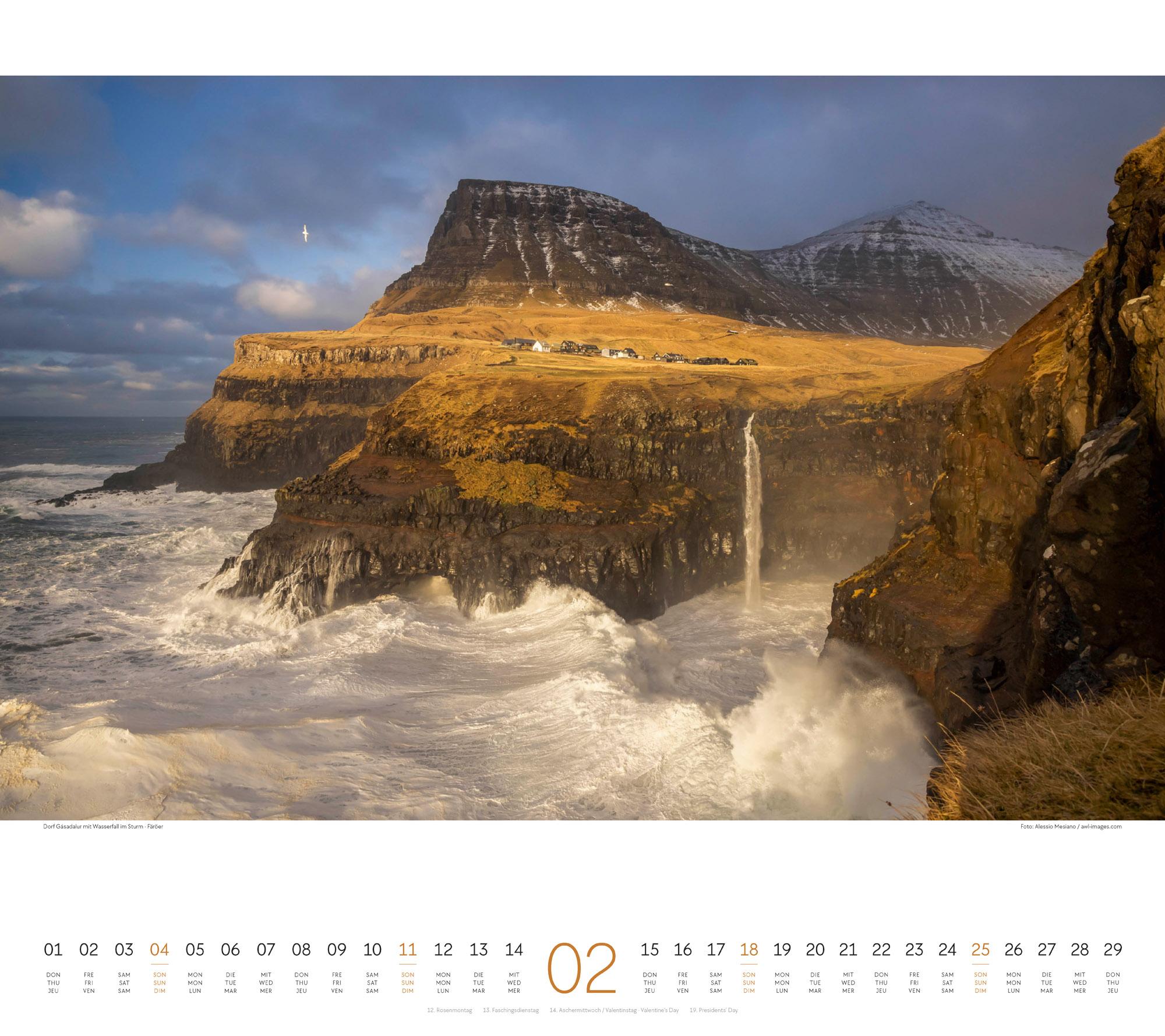 Beispielinhalt (Bild) Wasser Kalender 2024