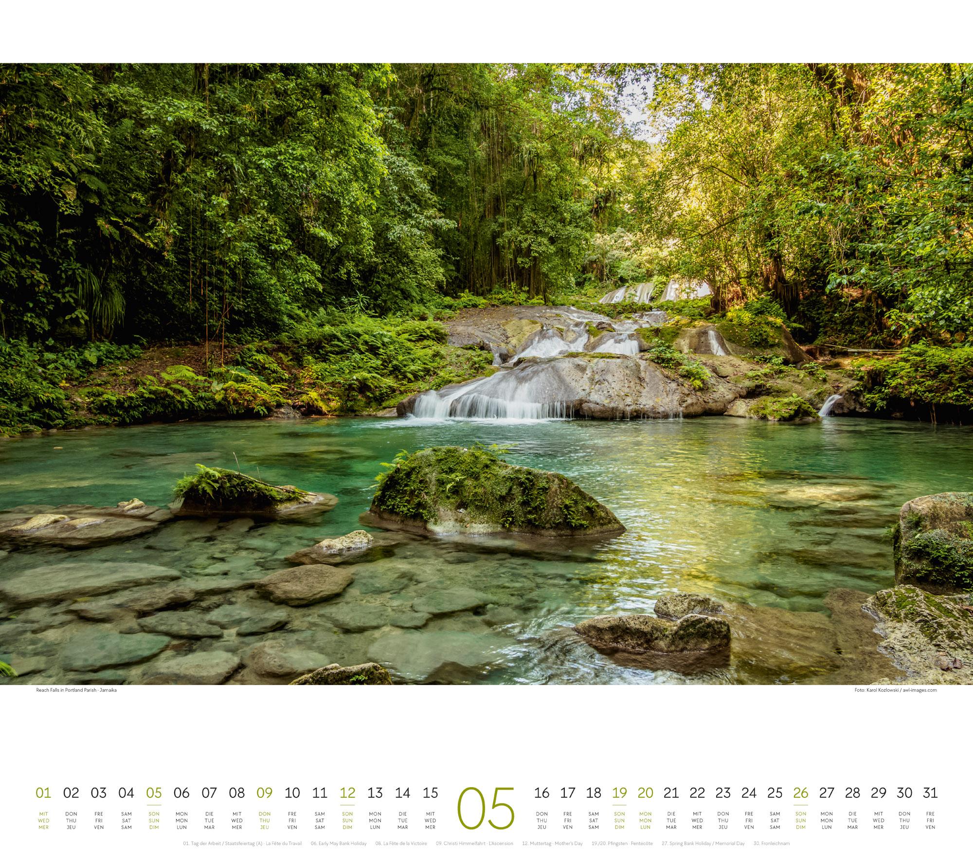 Beispielinhalt (Bild) Wasser Kalender 2024