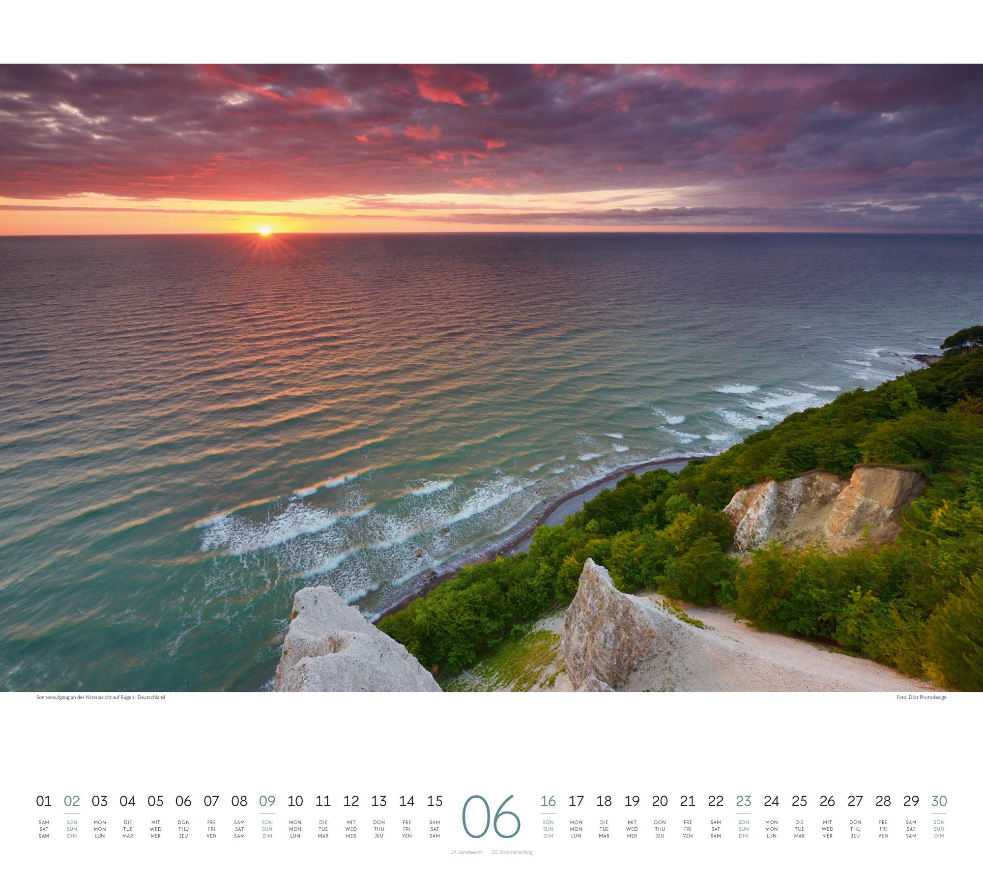 Beispielinhalt (Bild) Wasser Kalender 2024