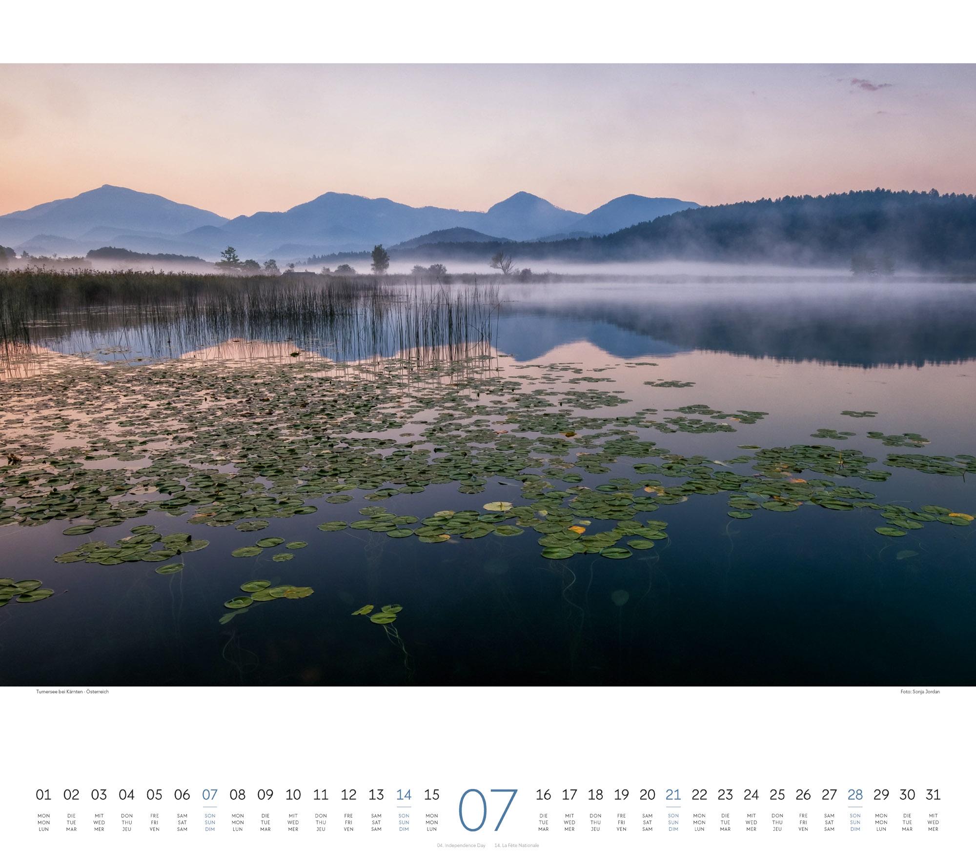 Beispielinhalt (Bild) Wasser Kalender 2024