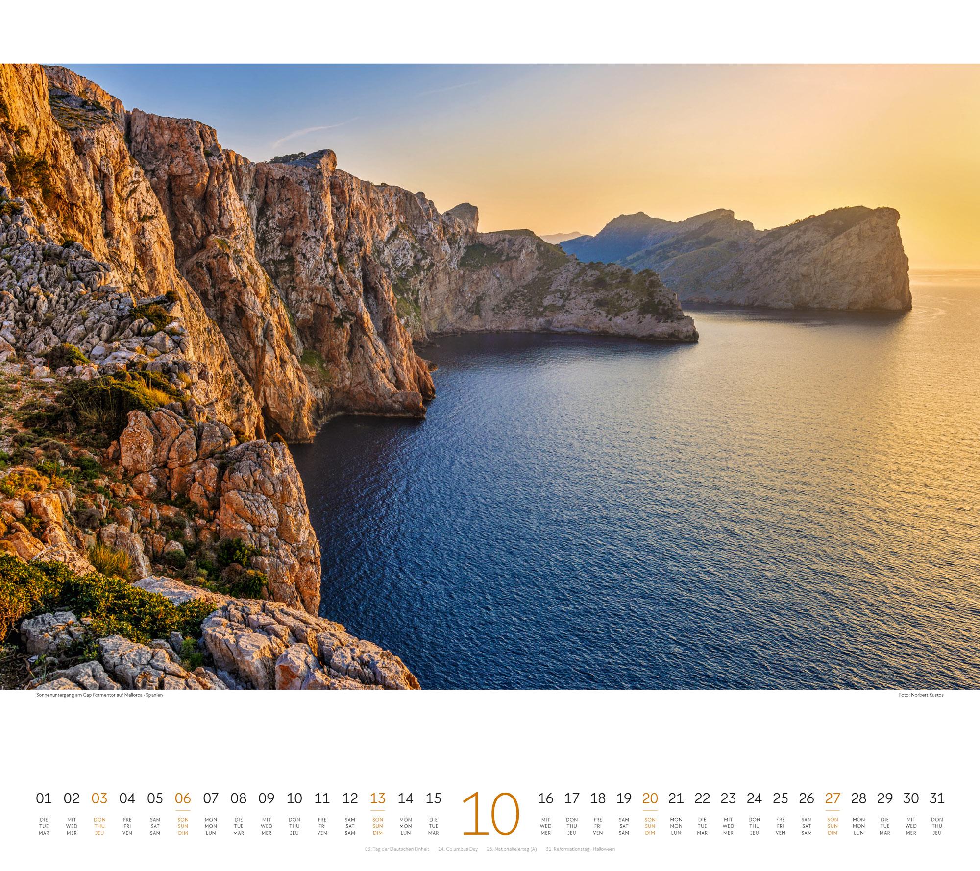 Beispielinhalt (Bild) Wasser Kalender 2024