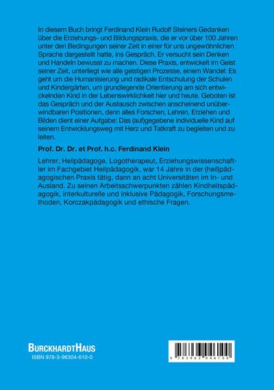 Rückseitencover Waldorfpädagogik in Krippe und Kita