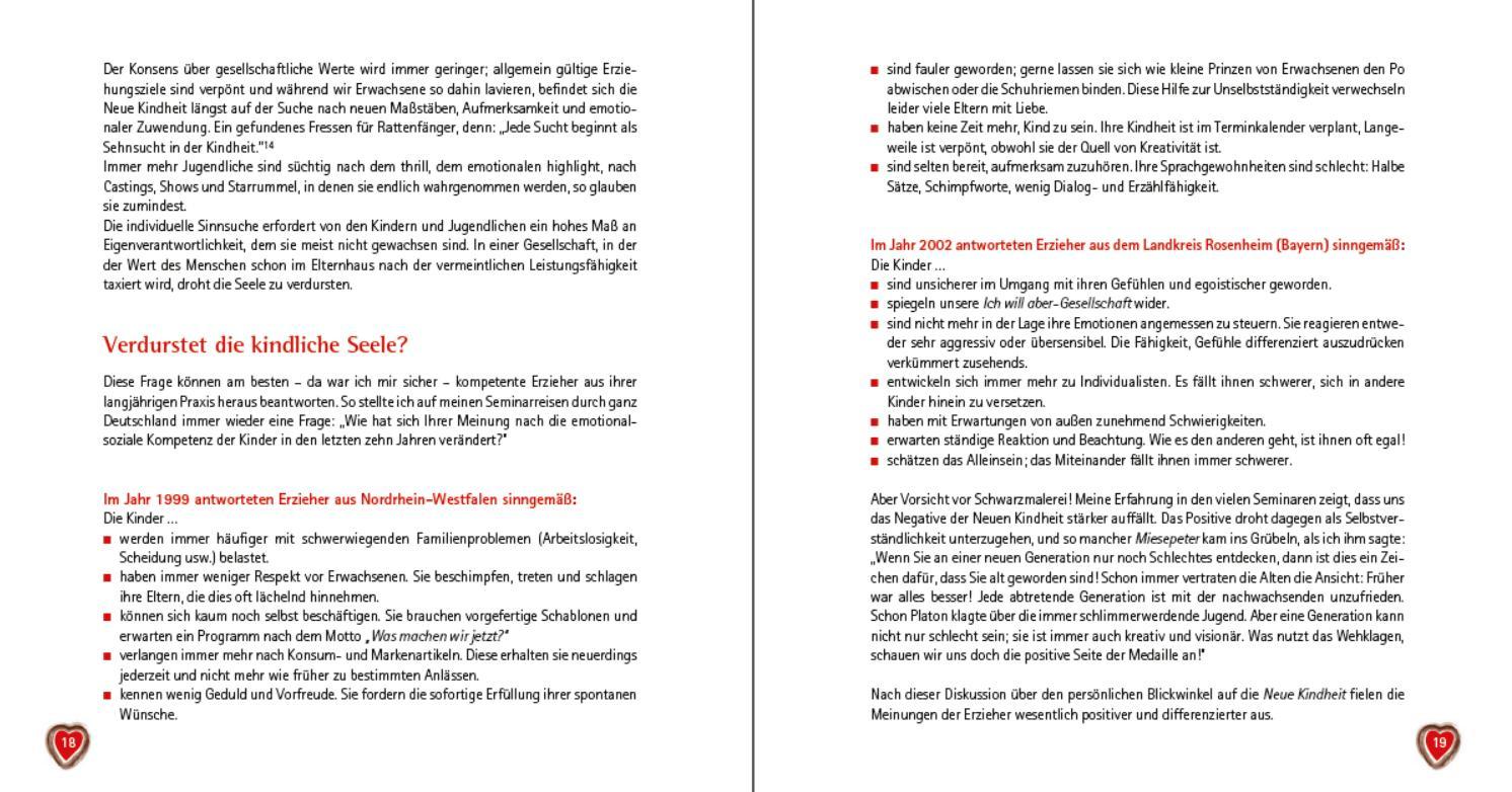 Beispielinhalt (Bild) Das Schatzbuch der Herzensbildung