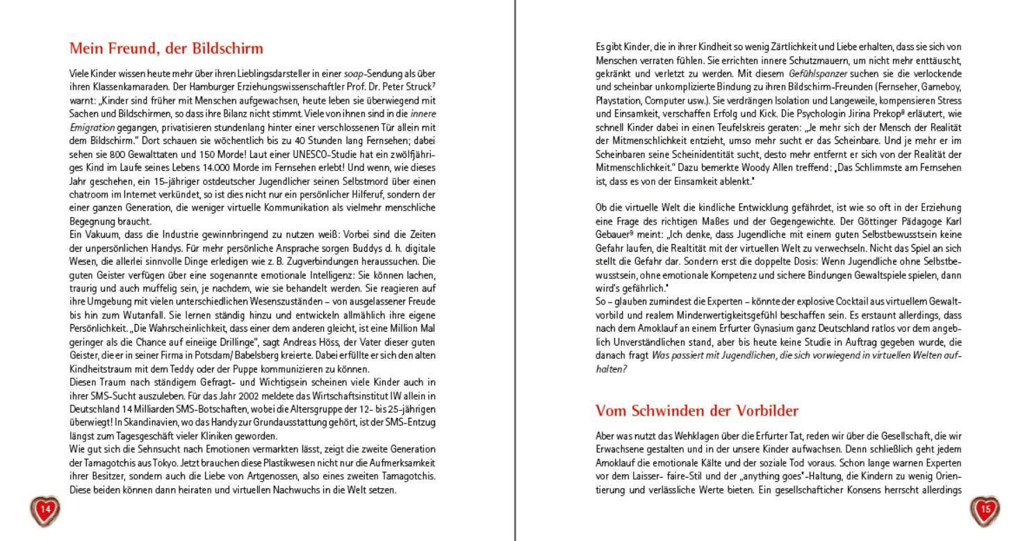 Beispielinhalt (Bild) Das Schatzbuch der Herzensbildung