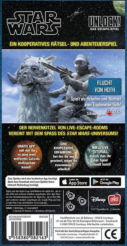 Beispielinhalt (Bild) Unlock! Star Wars Flucht von Hoth (Einzelszenario)