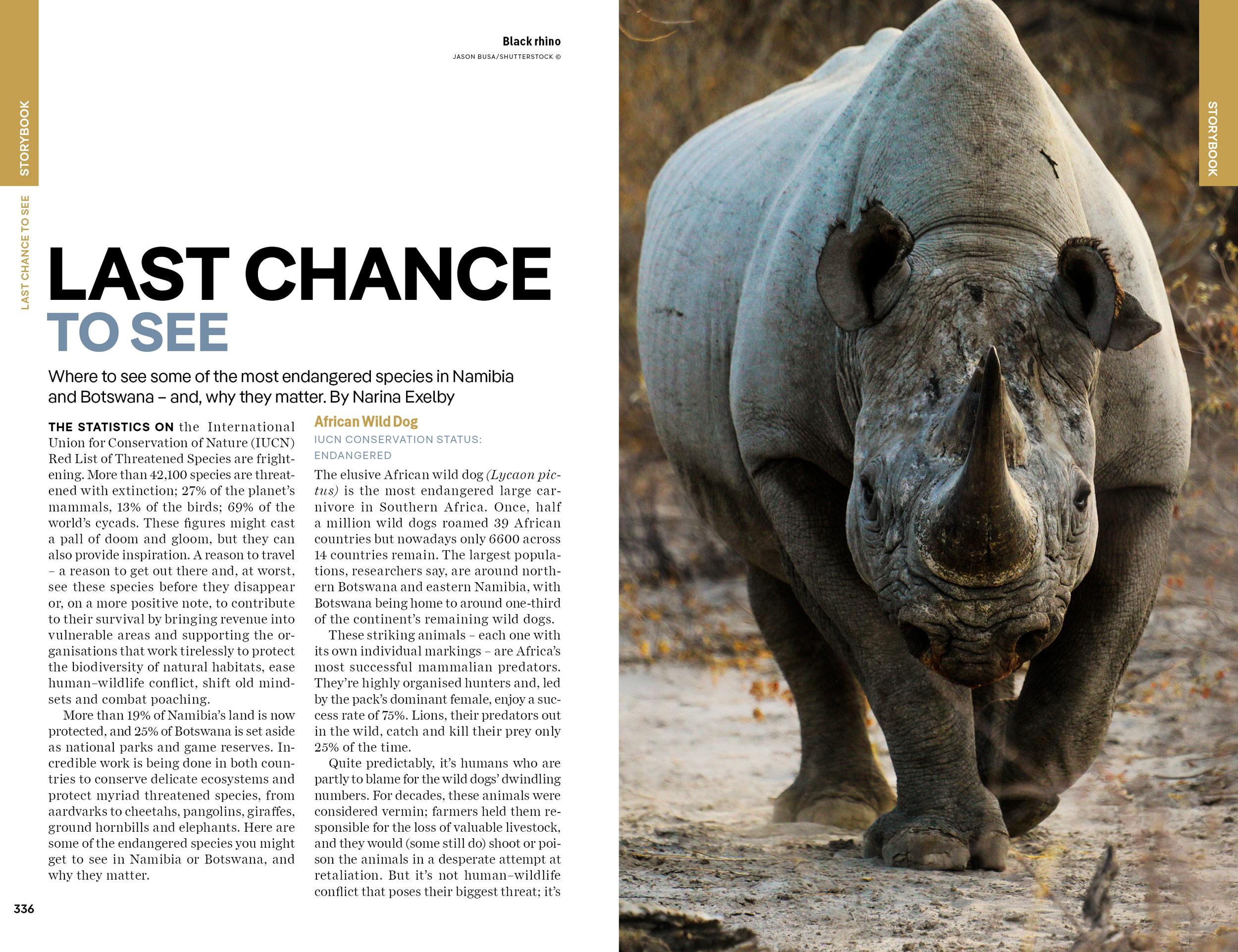 Beispielinhalt (Bild) Lonely Planet Botswana & Namibia