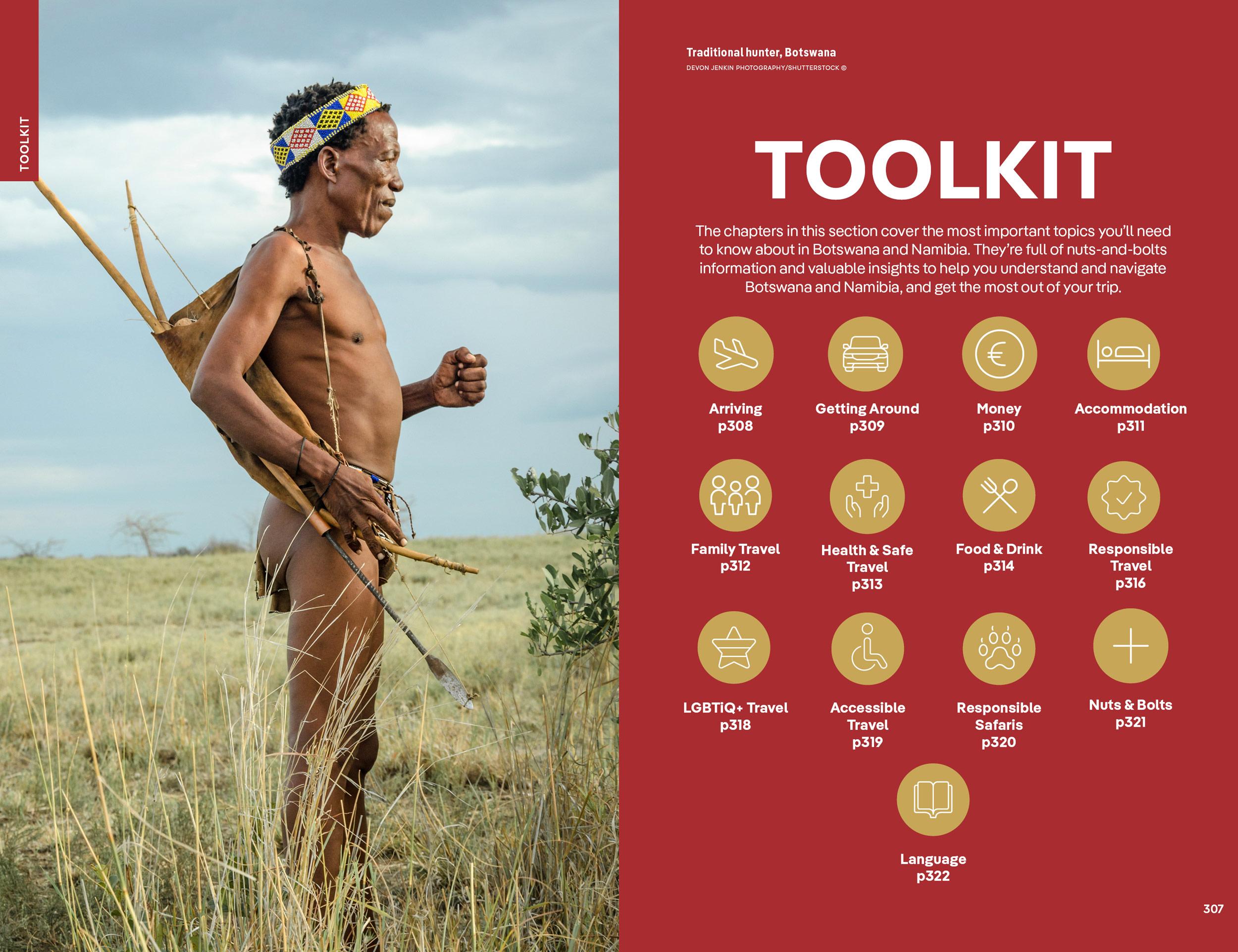 Beispielinhalt (Bild) Lonely Planet Botswana & Namibia