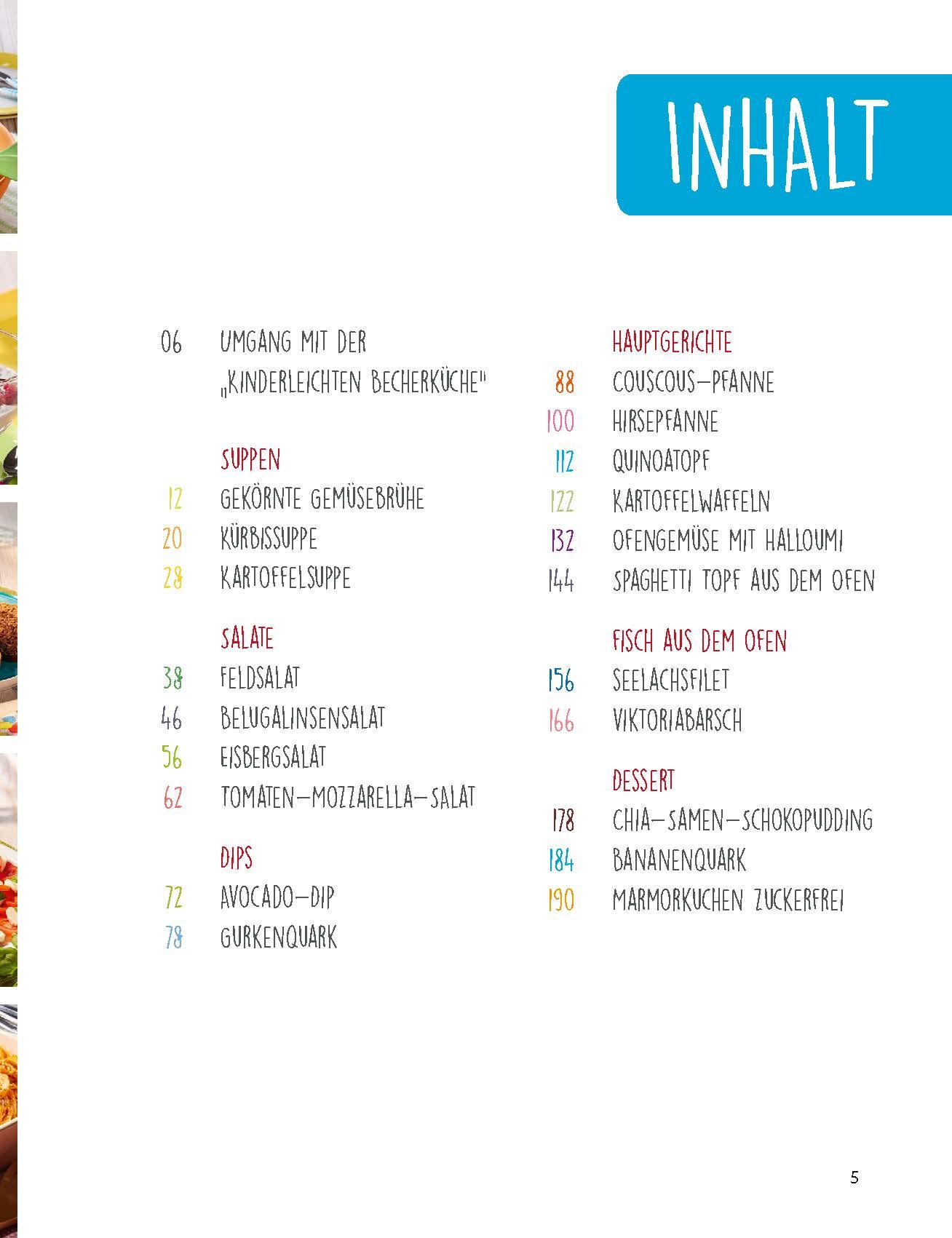 Beispielinhalt (Bild) Kinderleichte Becherküche - Gesund & Lecker (Band 6)