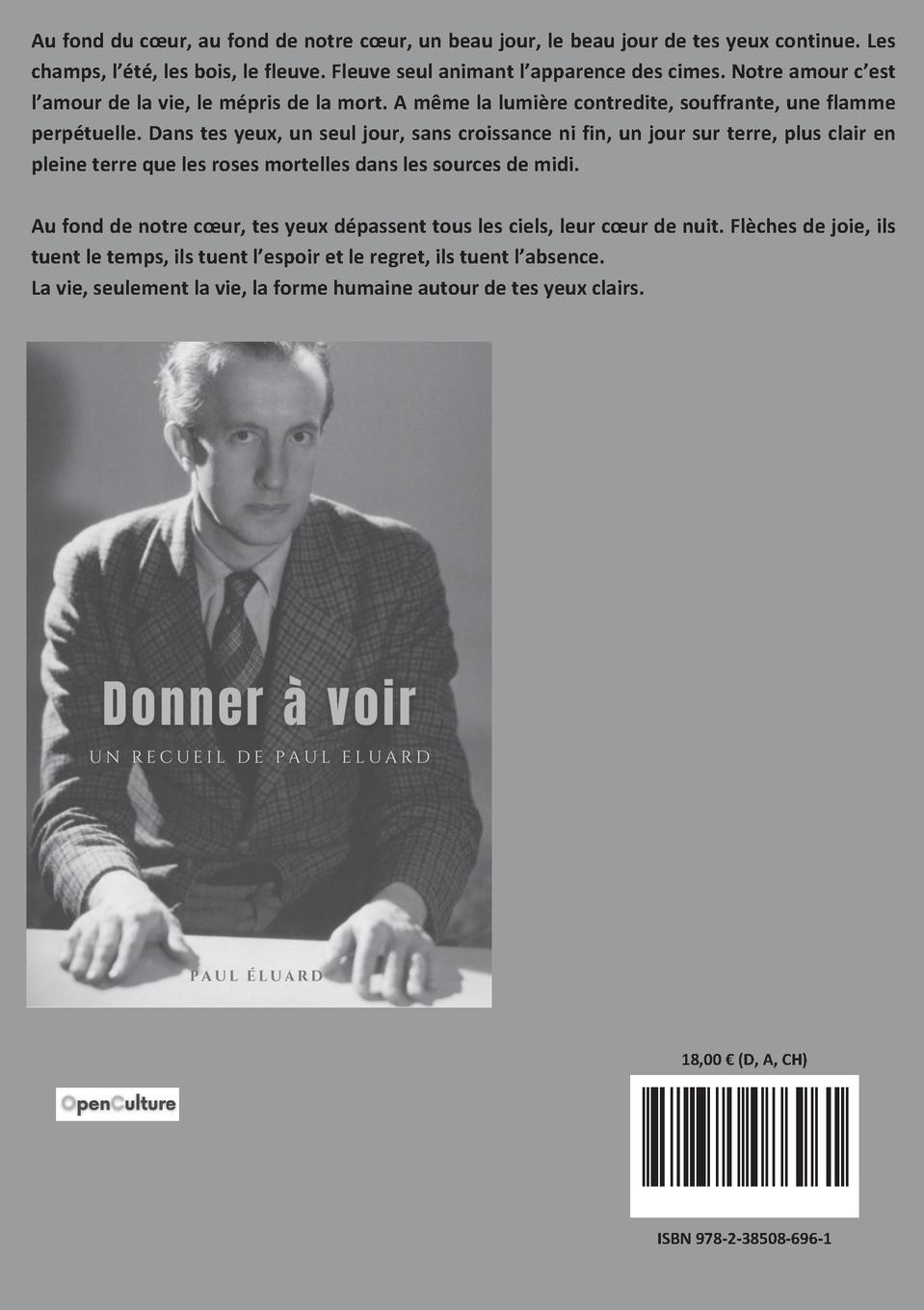 Rückseitencover Donner à voir