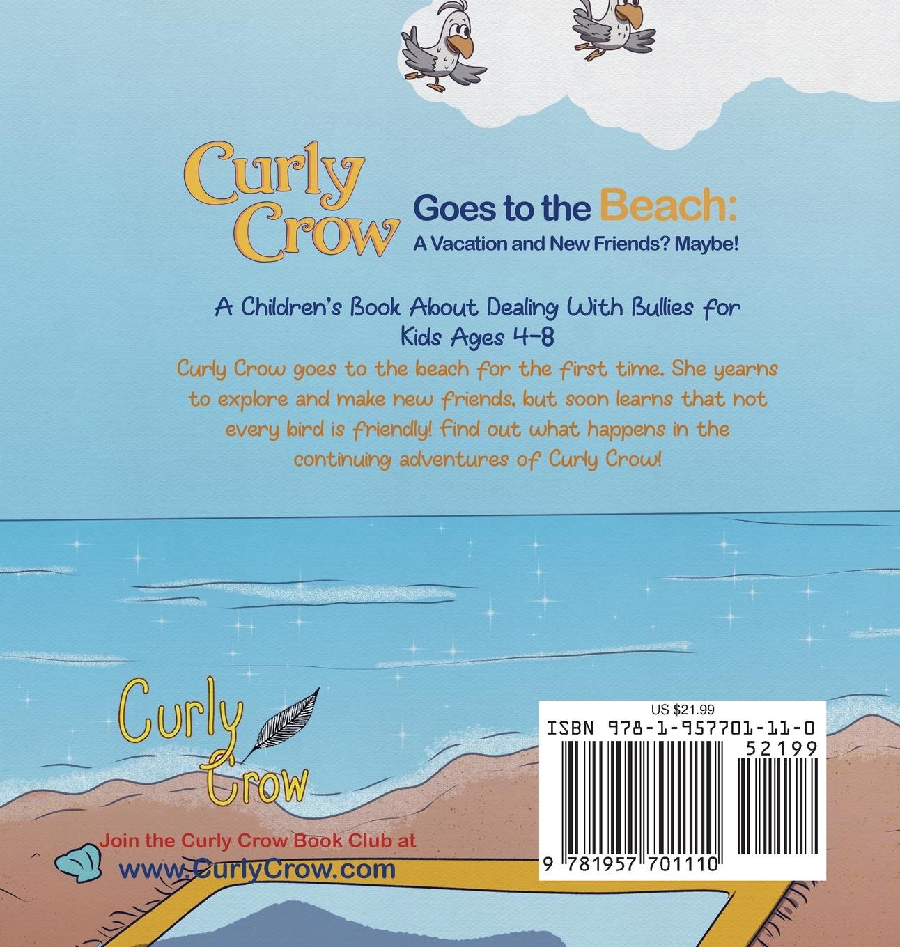 Rückseitencover Curly Crow Goes to the Beach