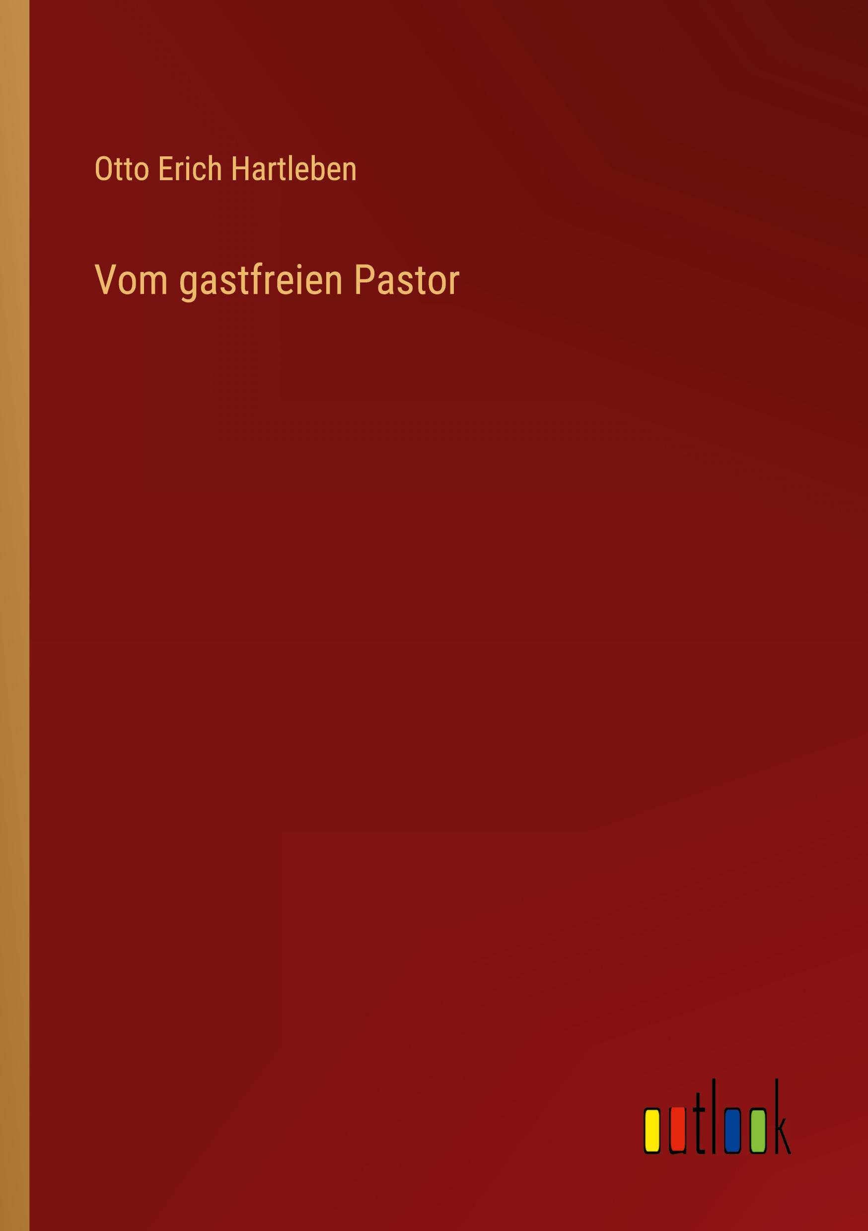 Vorderes Coverbild Vom gastfreien Pastor
