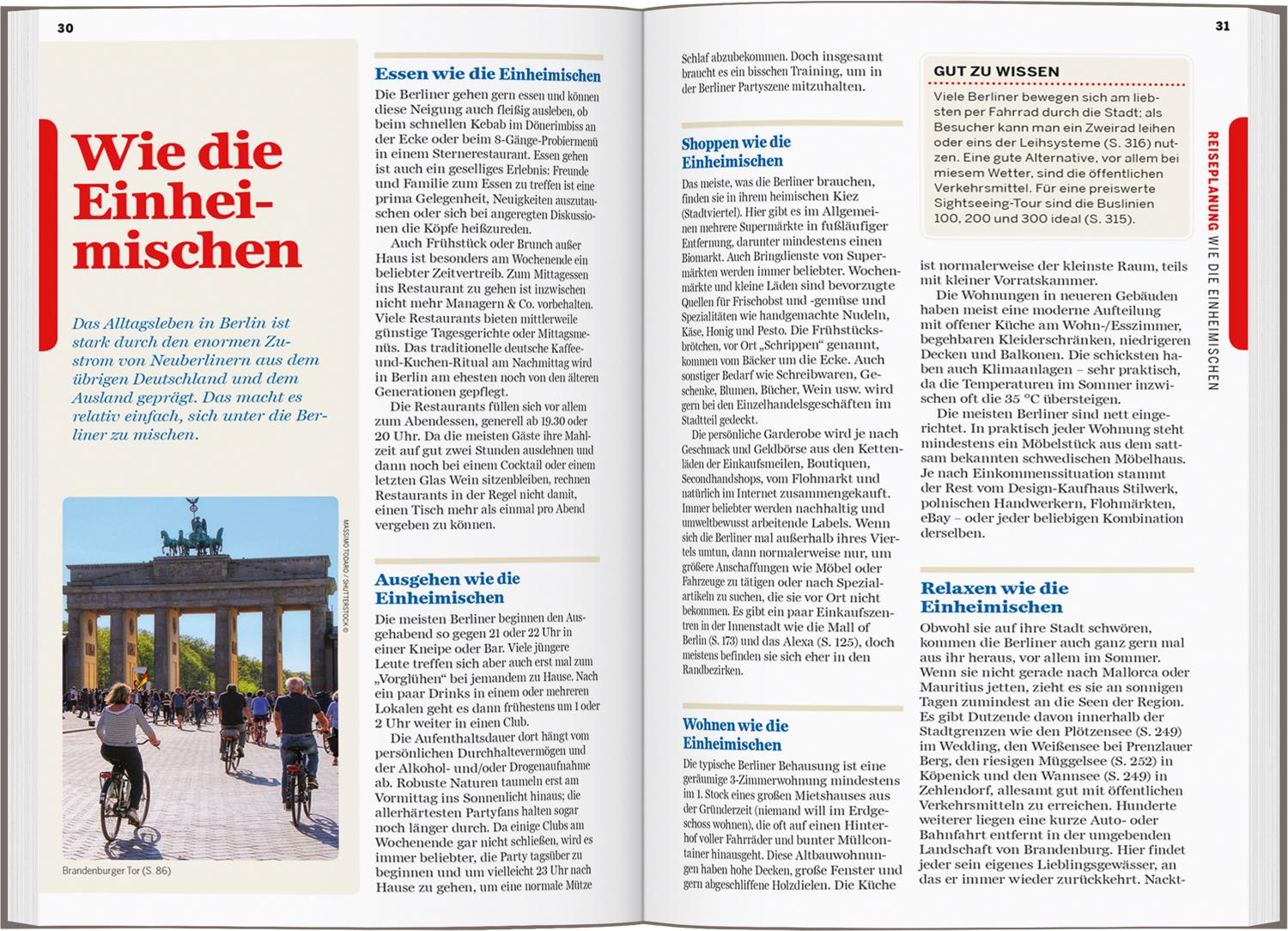 Beispielinhalt (Bild) LONELY PLANET Reiseführer Berlin