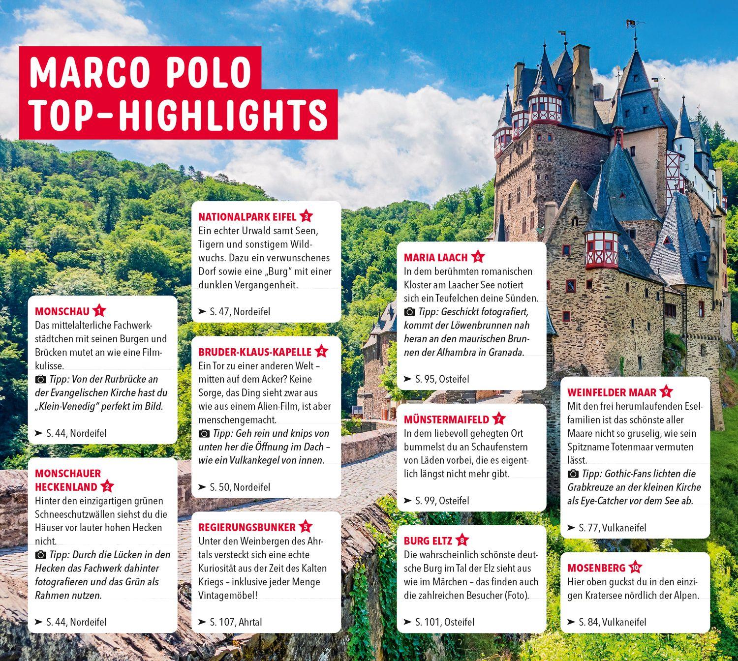 Beispielinhalt (Bild) MARCO POLO Reiseführer Eifel