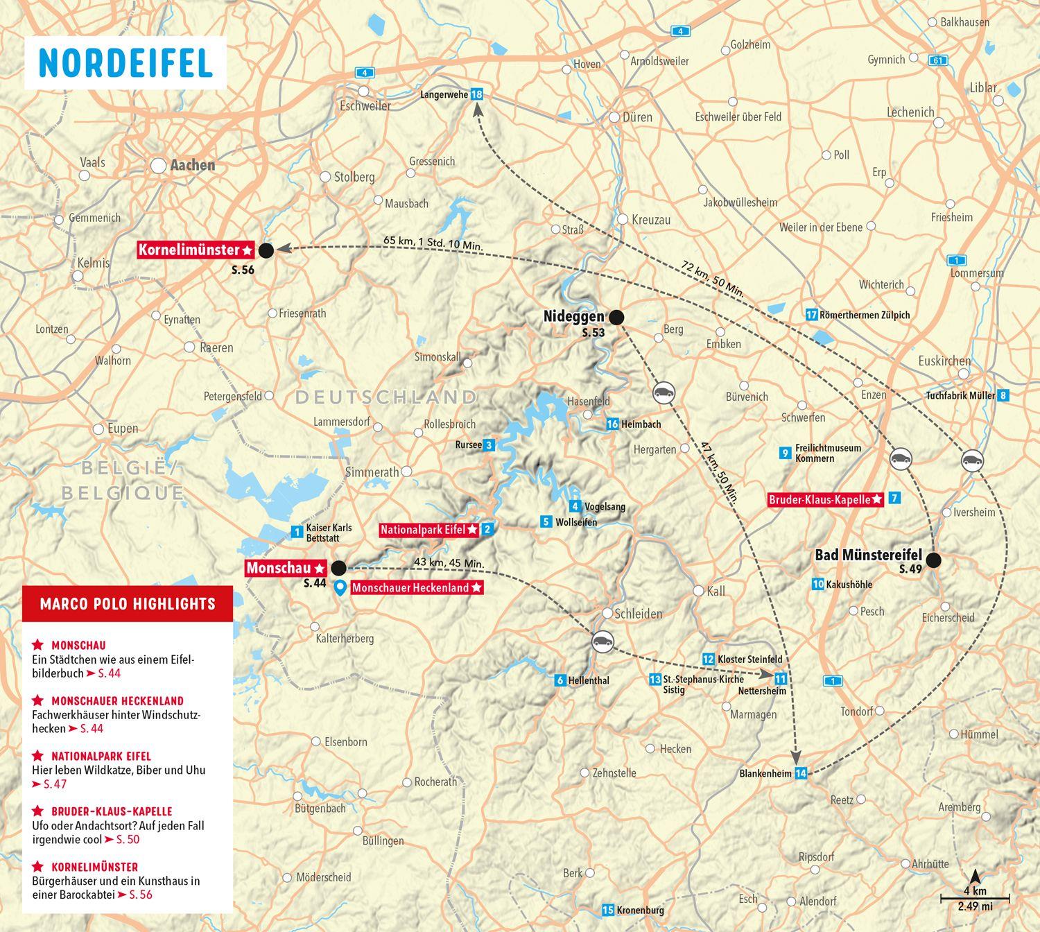 Beispielinhalt (Bild) MARCO POLO Reiseführer Eifel