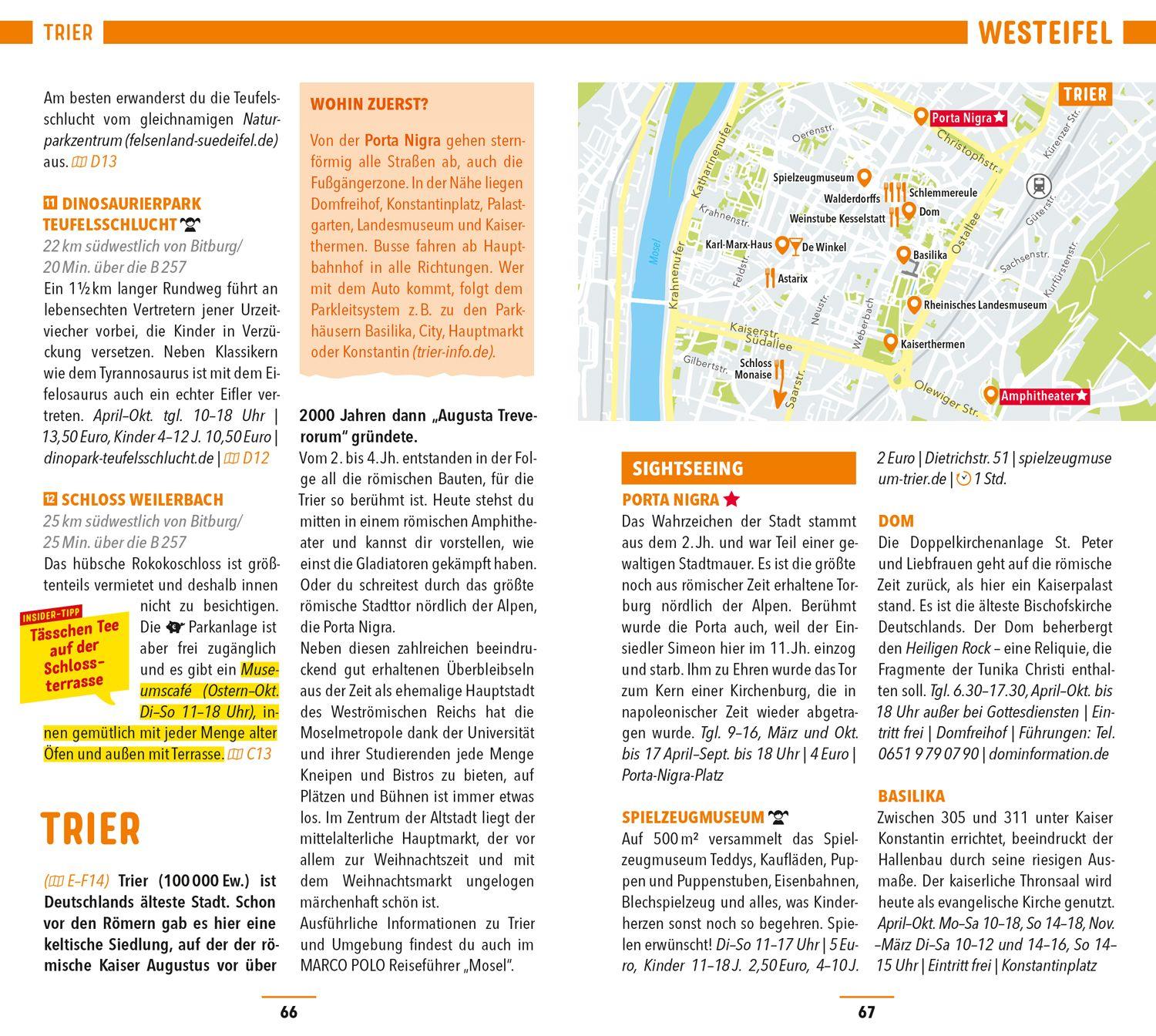 Beispielinhalt (Bild) MARCO POLO Reiseführer Eifel