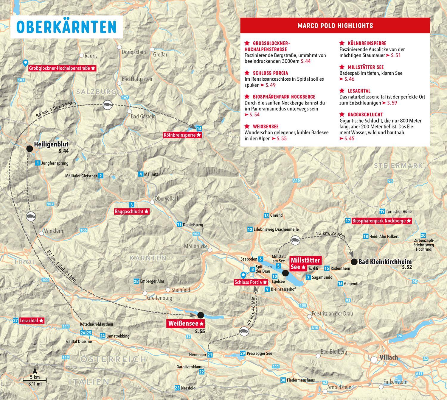Beispielinhalt (Bild) MARCO POLO Reiseführer Kärnten