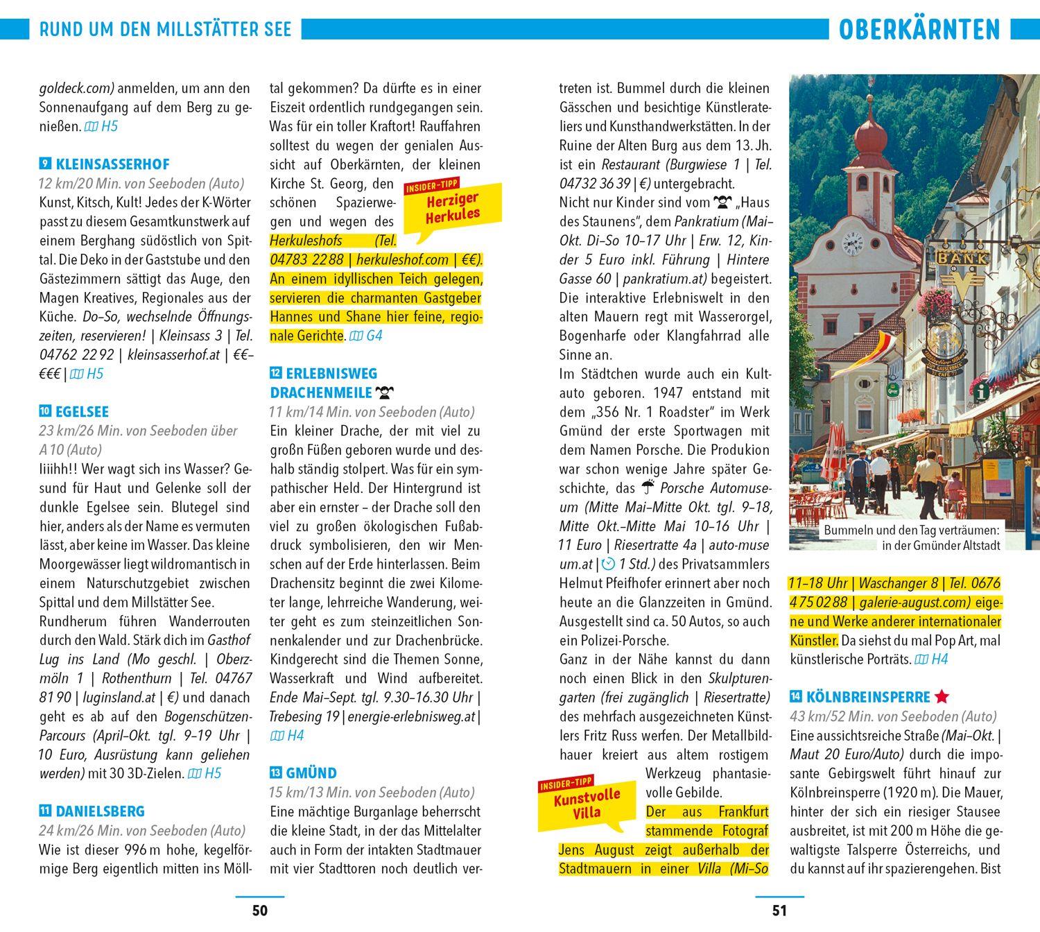 Beispielinhalt (Bild) MARCO POLO Reiseführer Kärnten