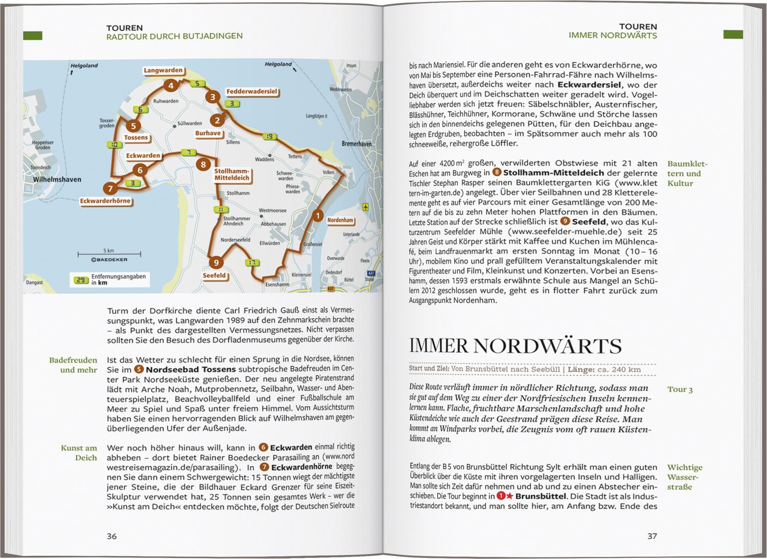Beispielinhalt (Bild) Baedeker Reiseführer Deutsche Nordseeküste
