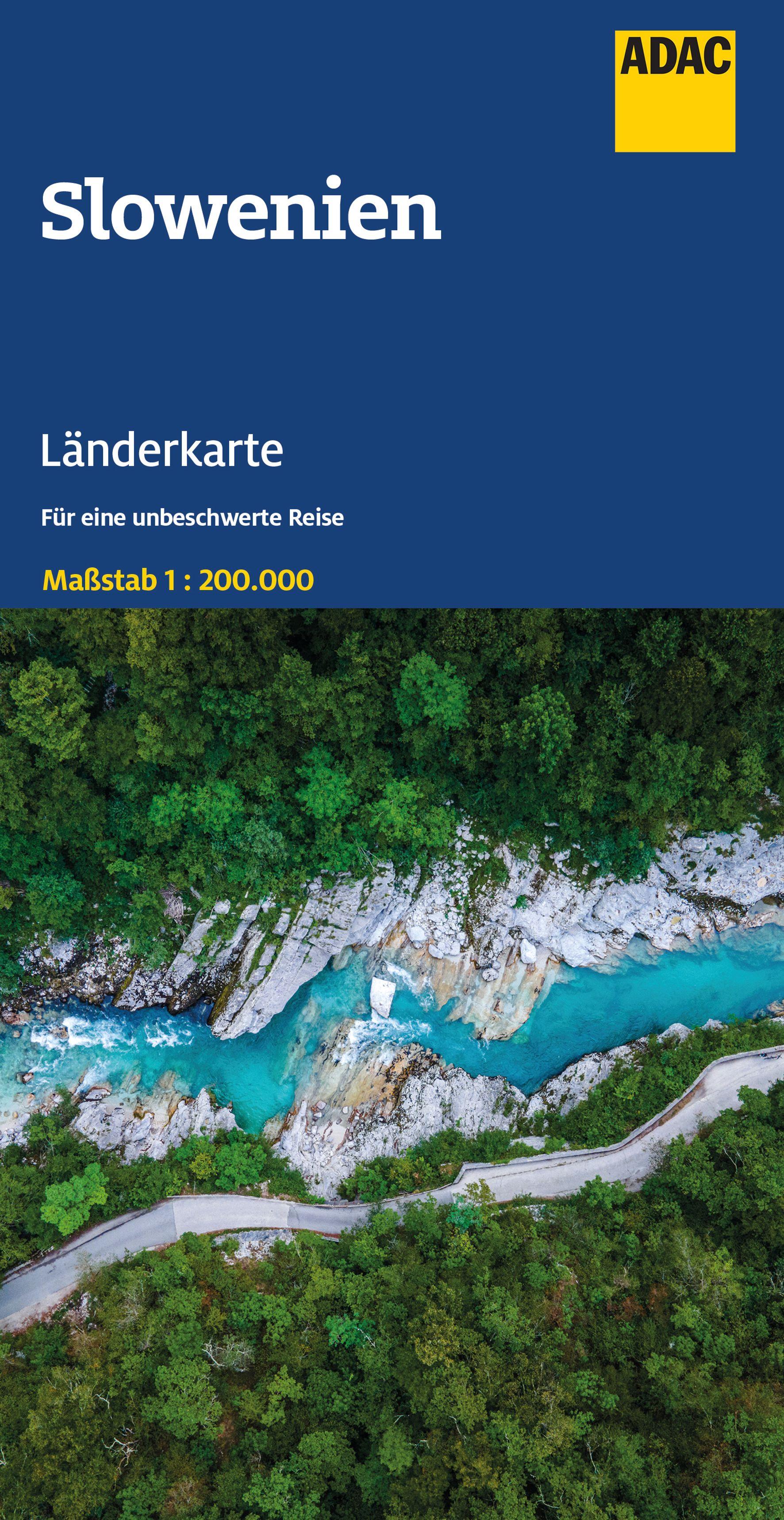 Vorderes Coverbild ADAC Länderkarte Slowenien 1:200.000