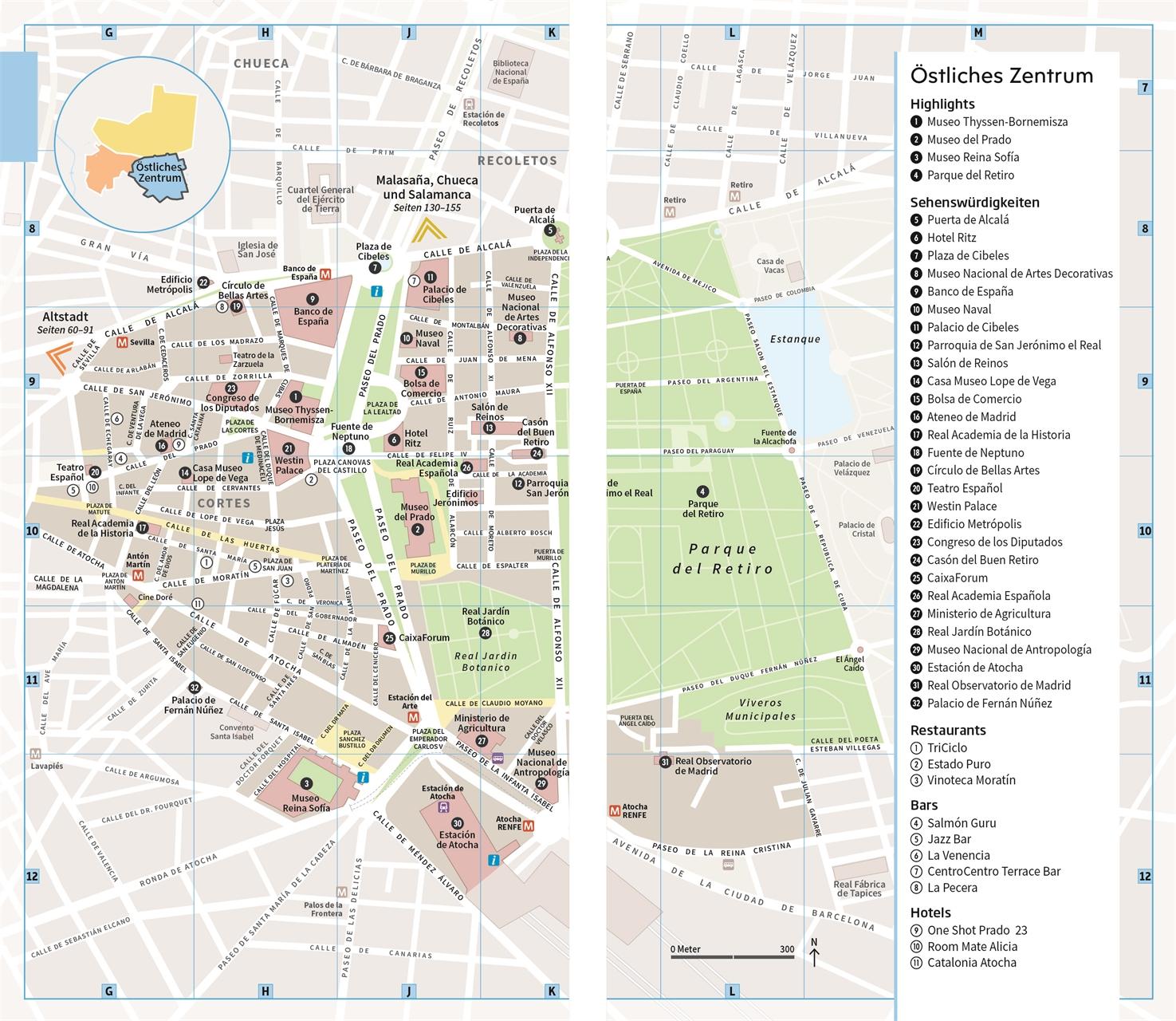 Beispielinhalt (Bild) Vis-à-Vis Reiseführer Madrid