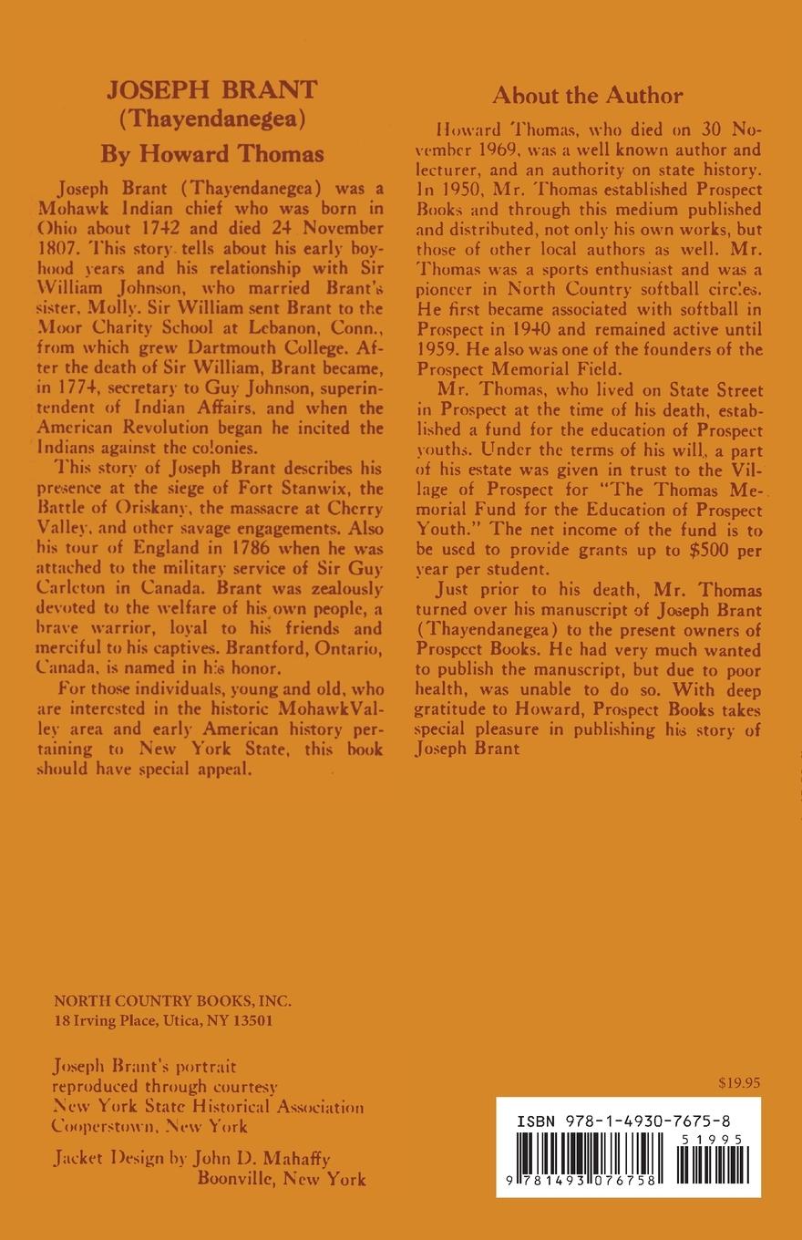 Rückseitencover Joseph Brant (Thayendanegea)