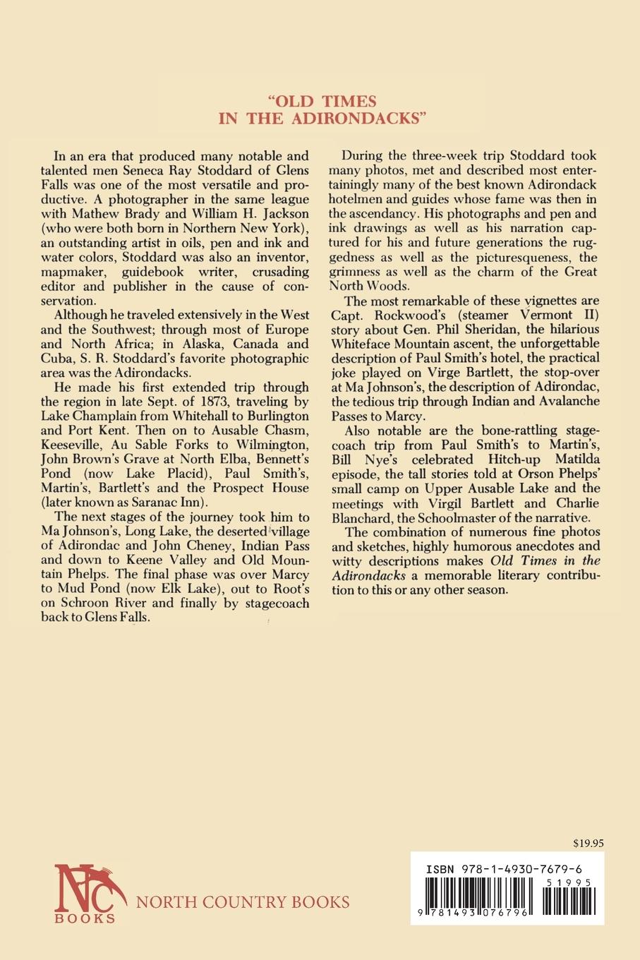 Rückseitencover Old Times in the Adirondacks