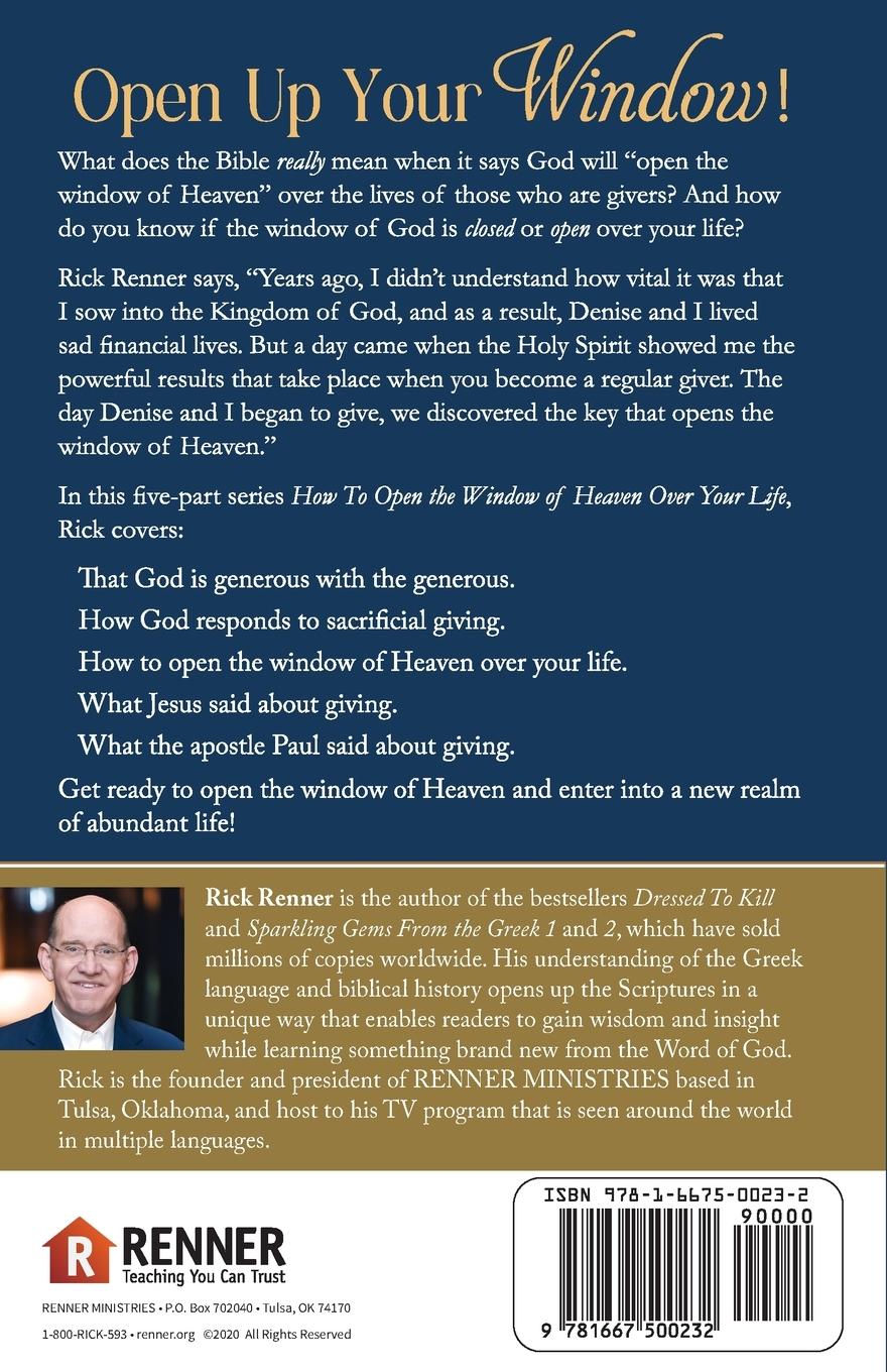 Rückseitencover How to Open the Window of Heaven Over Your Life Study Guide